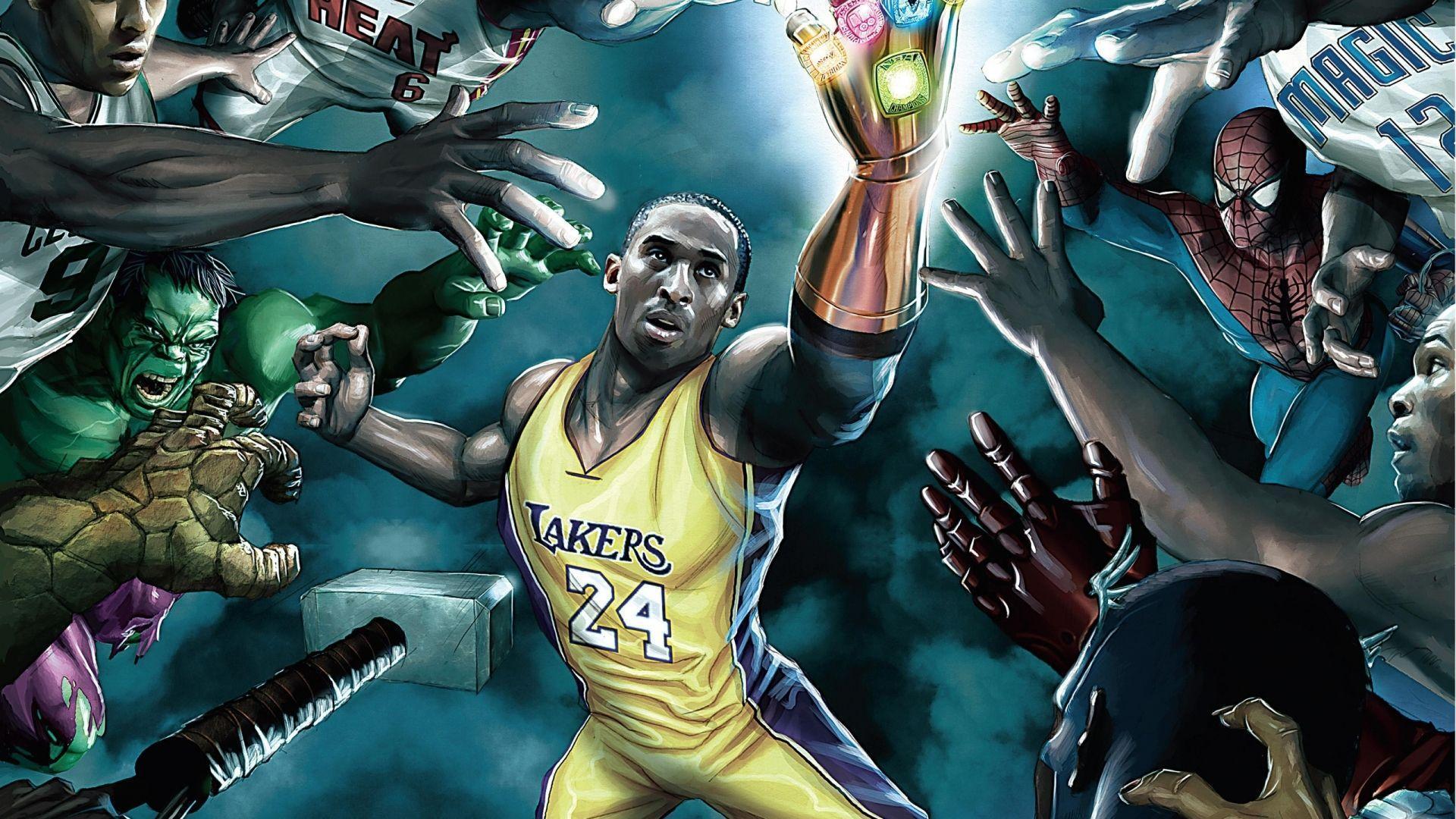 Cartoon NBA Players Wallpaper