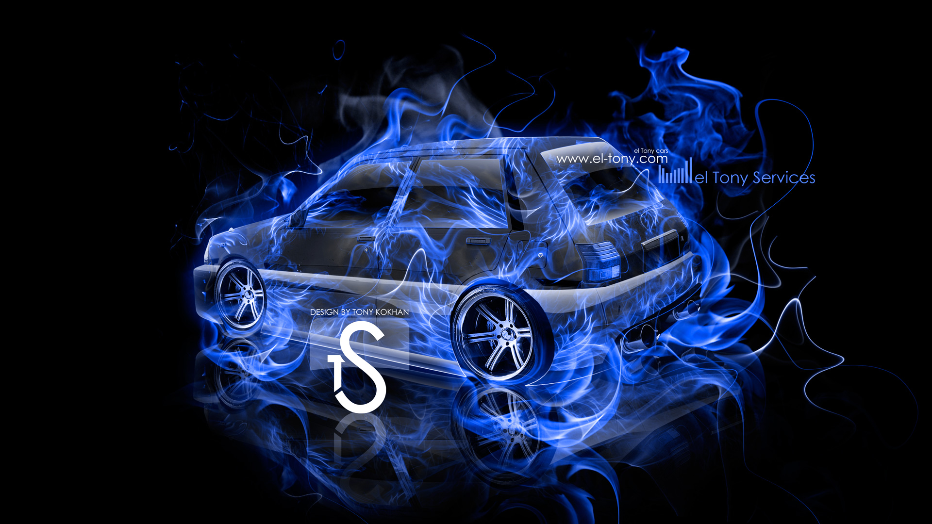 Toyota Starlet JDM Fire Car Russian el Tony Services