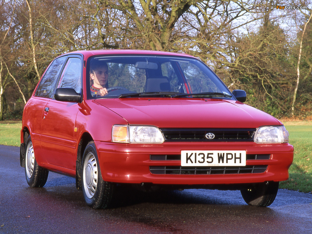 Toyota Starlet 3 Door UK Spec (P80) 1990–95 Wallpaper (1024x768)