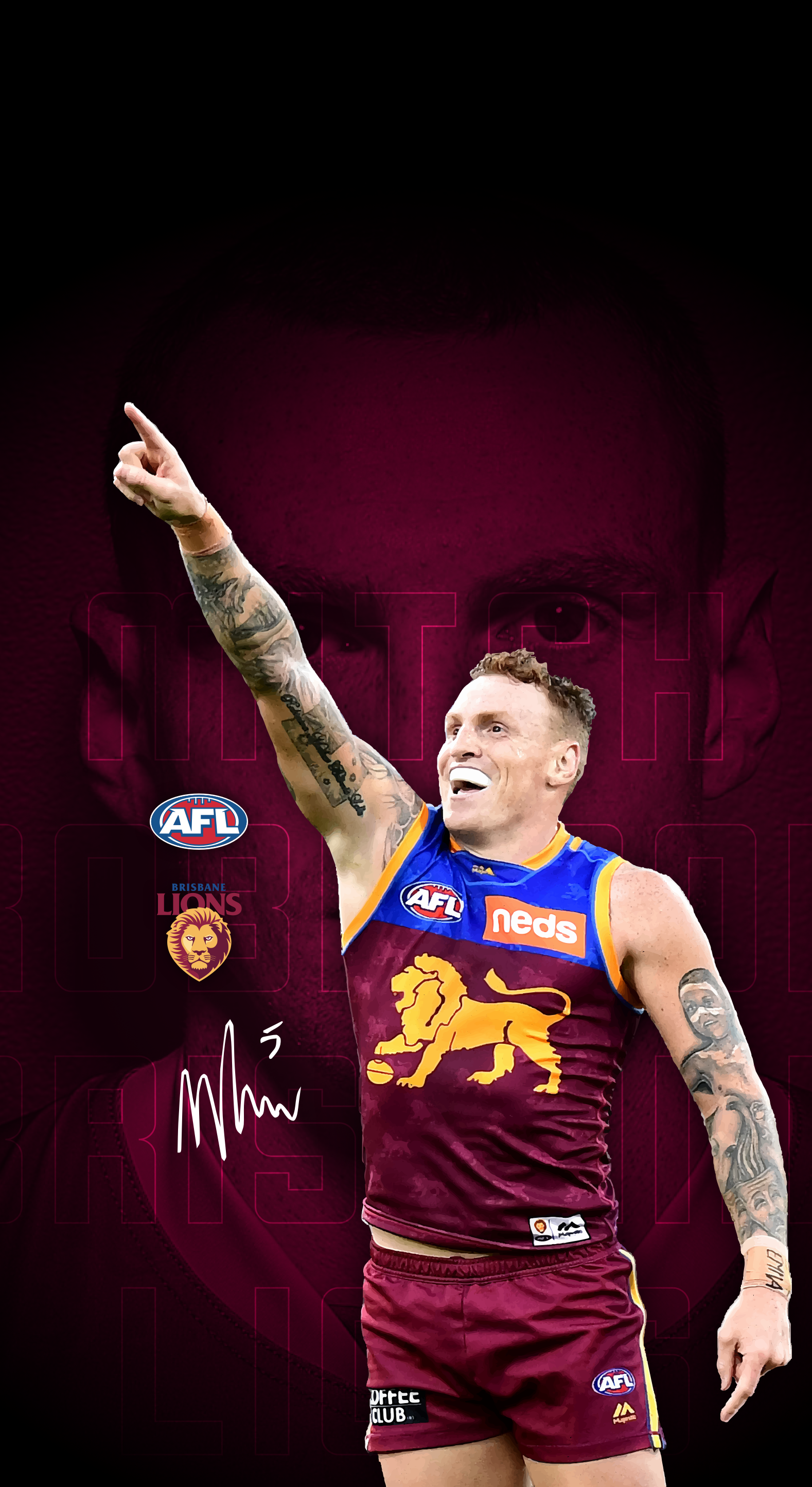 Lions fan art wallpaper for kicking off the season.: AFL