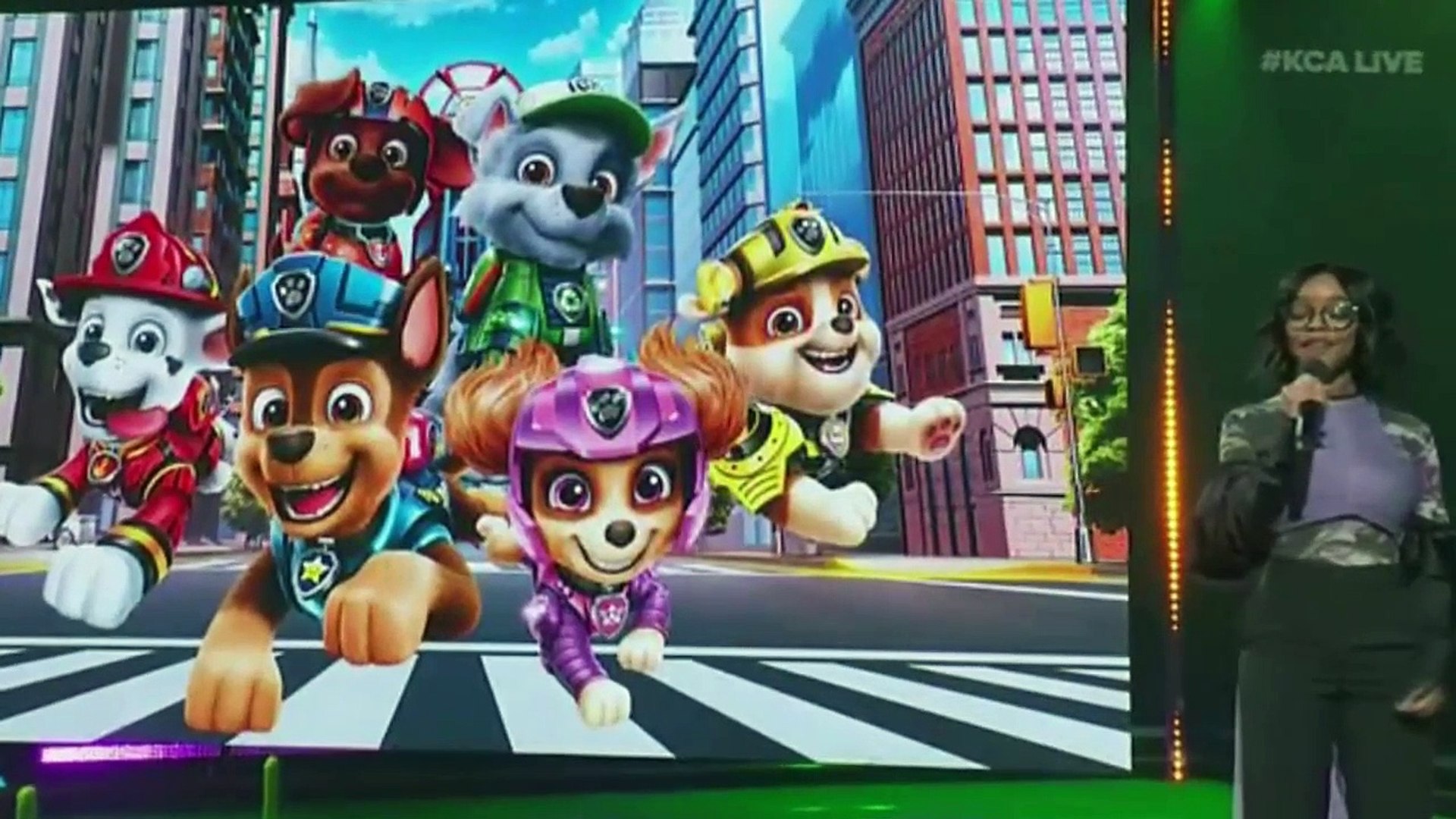 Kim Kardashian Teases Paw Patrol Movie at 2021 Kids Choice Awards