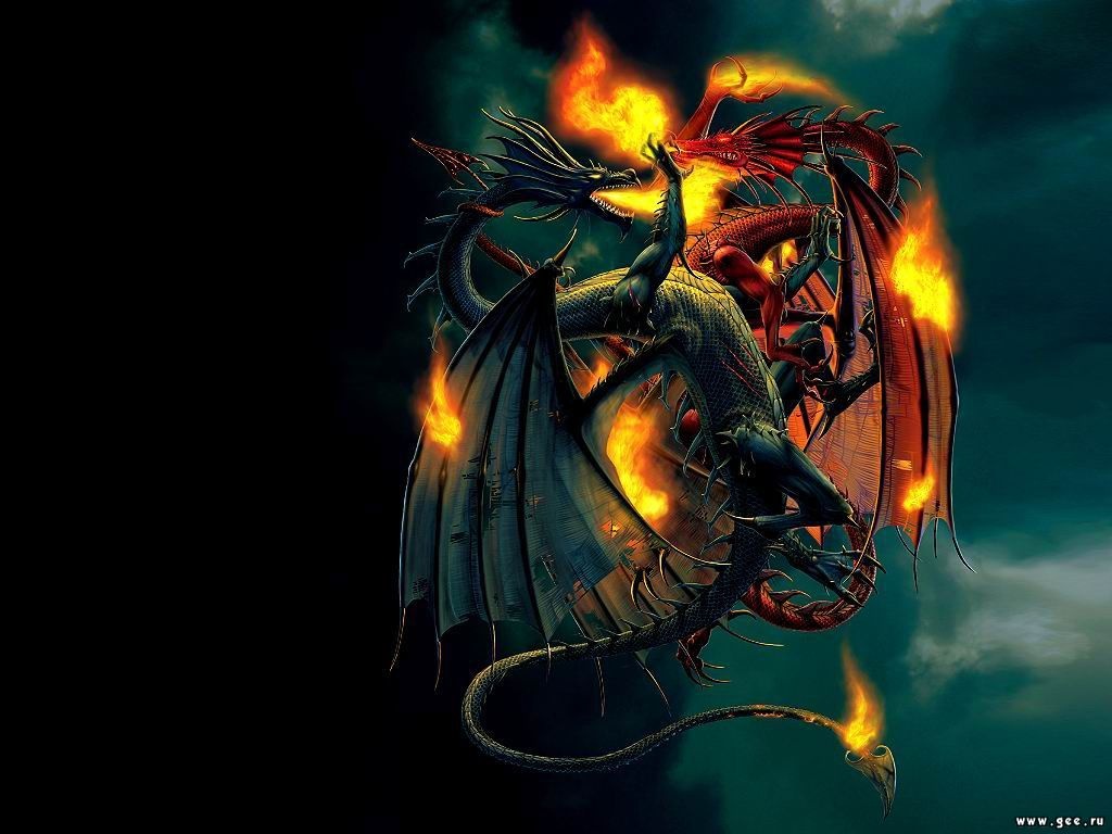 Dangerous And Scary Dragon Horror Desktop Wallpaper and Background