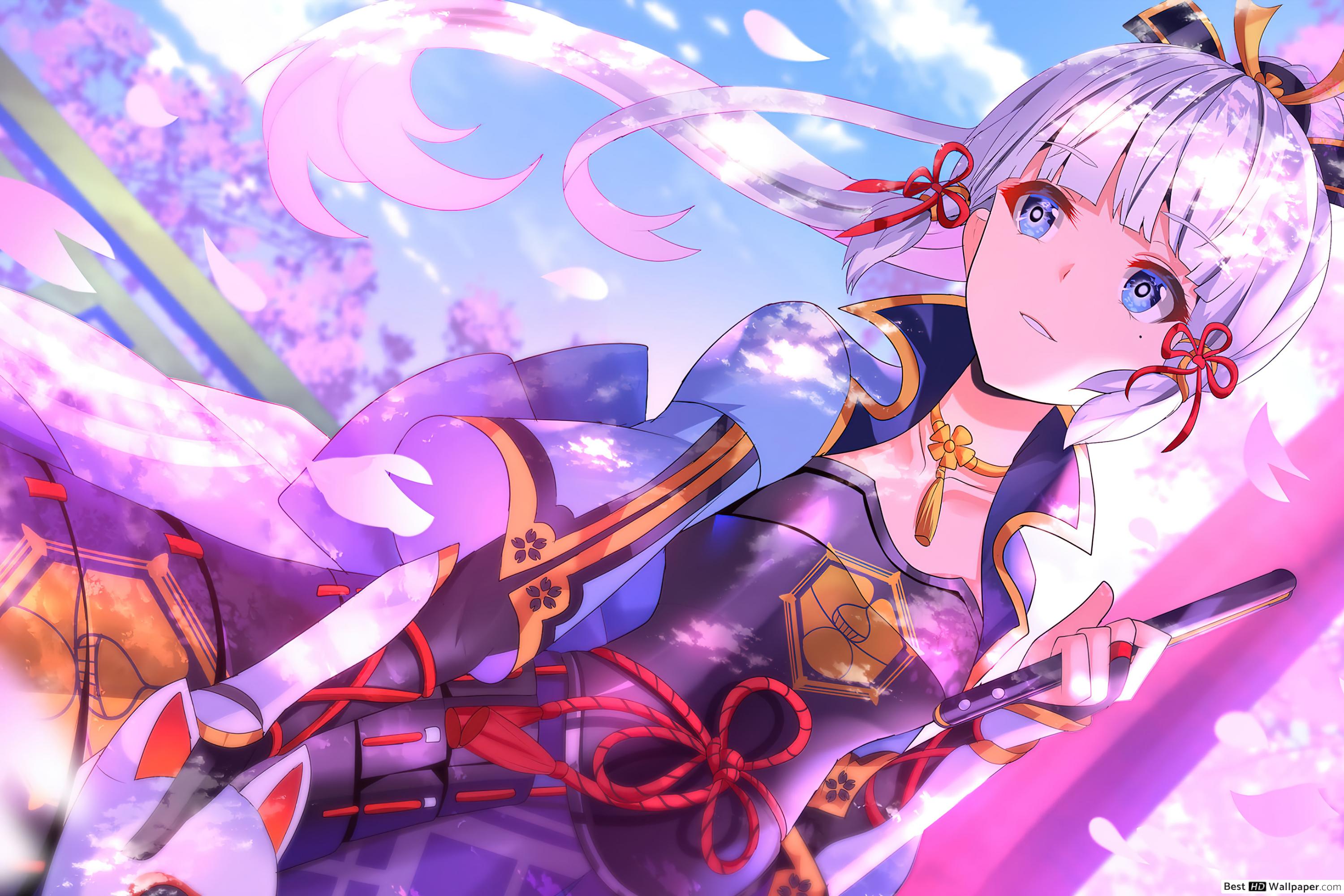 2021) Sunkissed 'Ayaka' Impact (Anime Video Game) HD wallpaper download