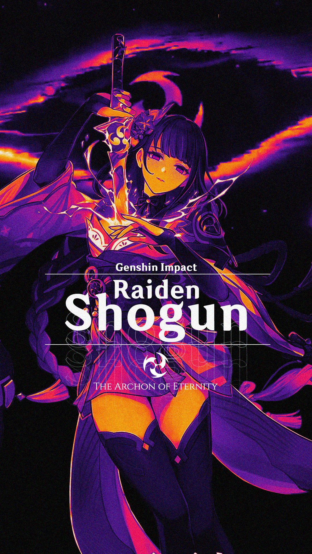 Made A Raiden Shogun Baal Duotone Edit Wallpaper!: RaidenMains