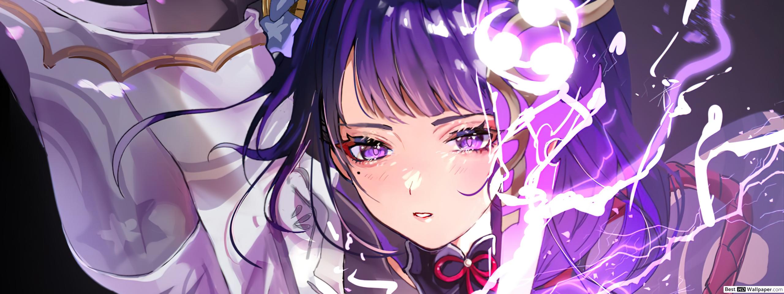 2021) Raiden Shogun (aka 'Baal'), Genshin Impact (Anime Video Game) HD wallpaper download