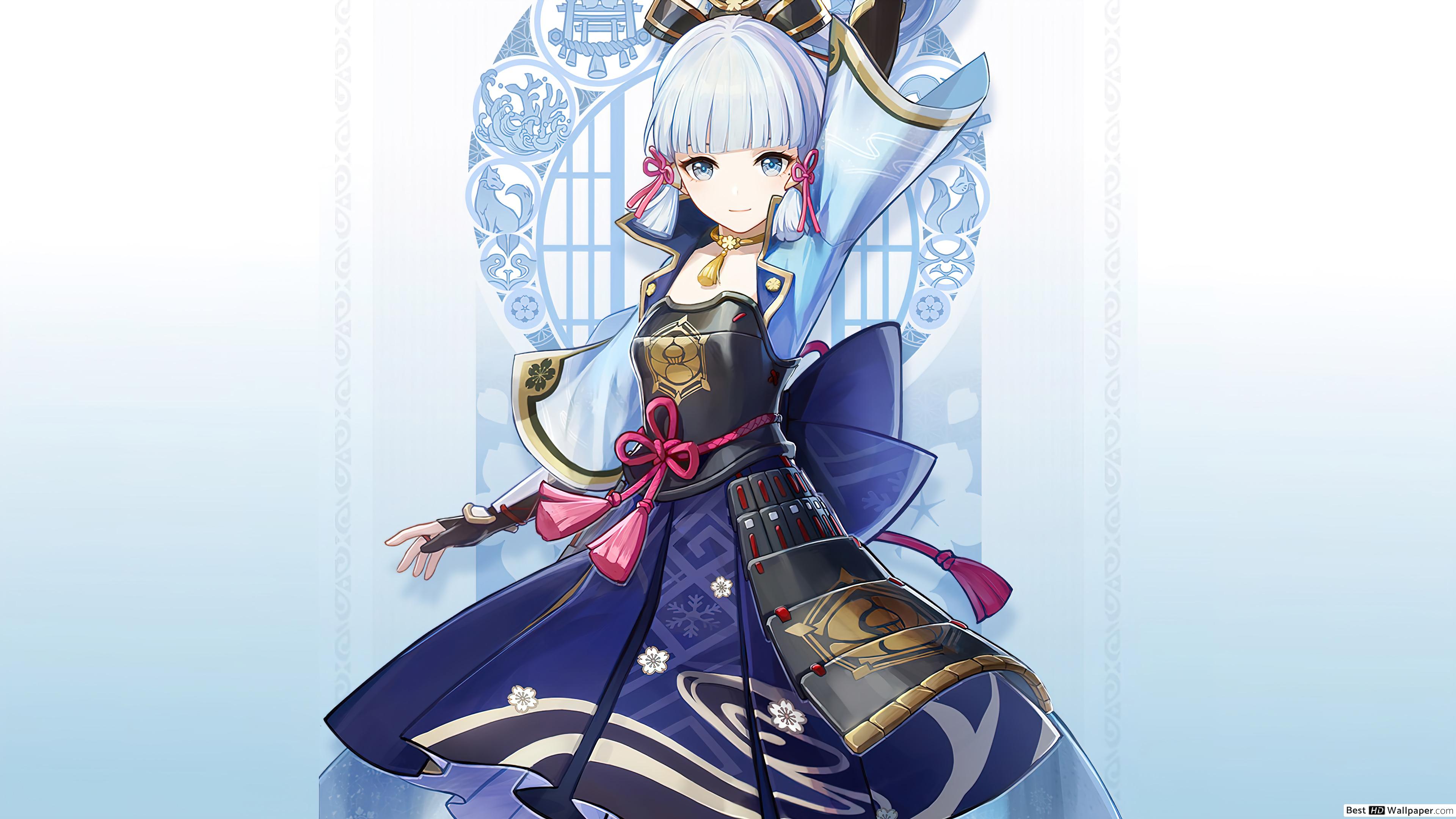 2021) Kamisato 'Ayaka', Genshin Impact [Anime Video Game] HD wallpaper download