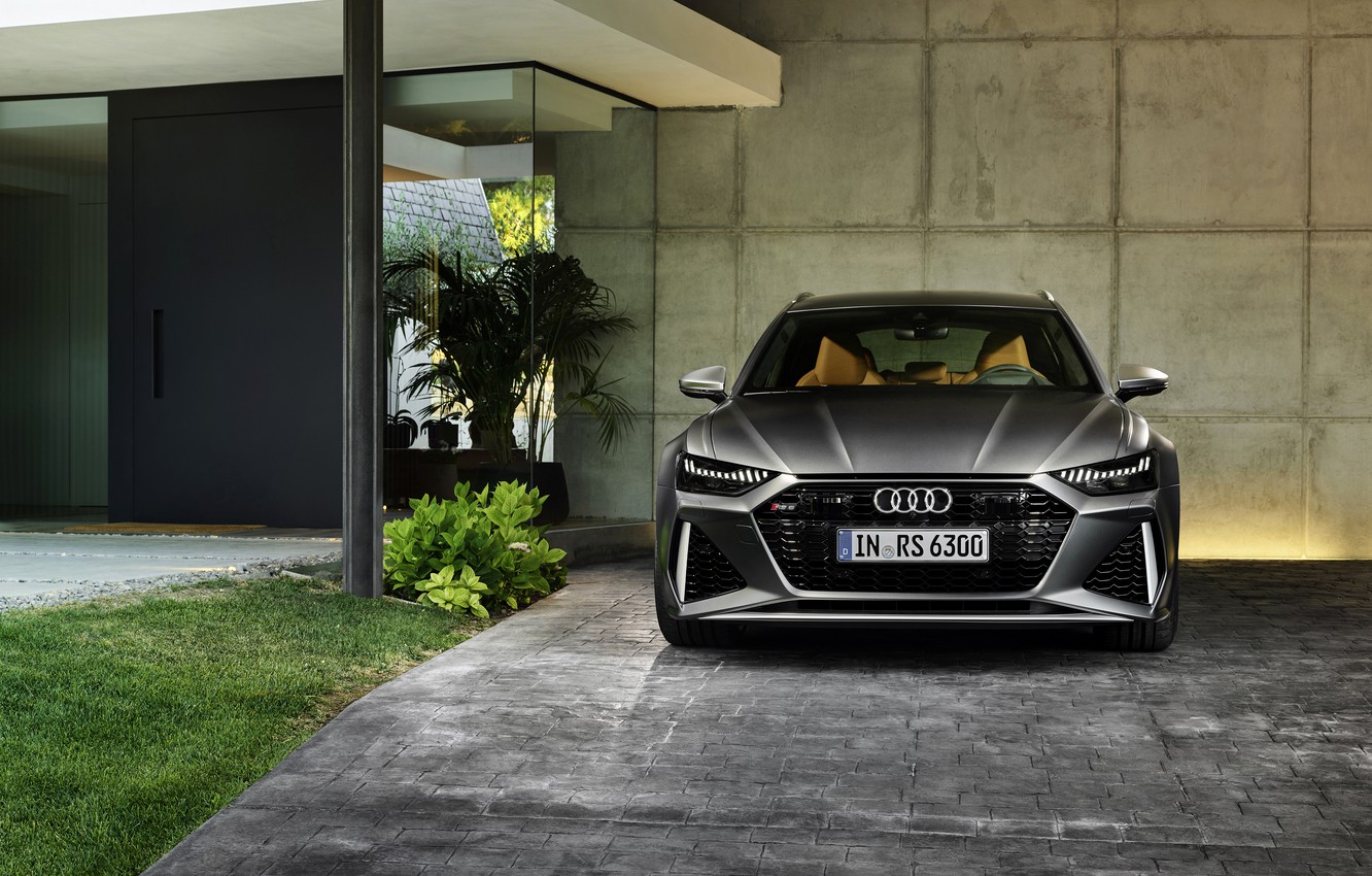 Wallpaper Audi, The Wall, Universal, RS 6, 2020, 2019, Dark Gray, V8 Twin Turbo, RS6 Avant Image For Desktop, Section Audi