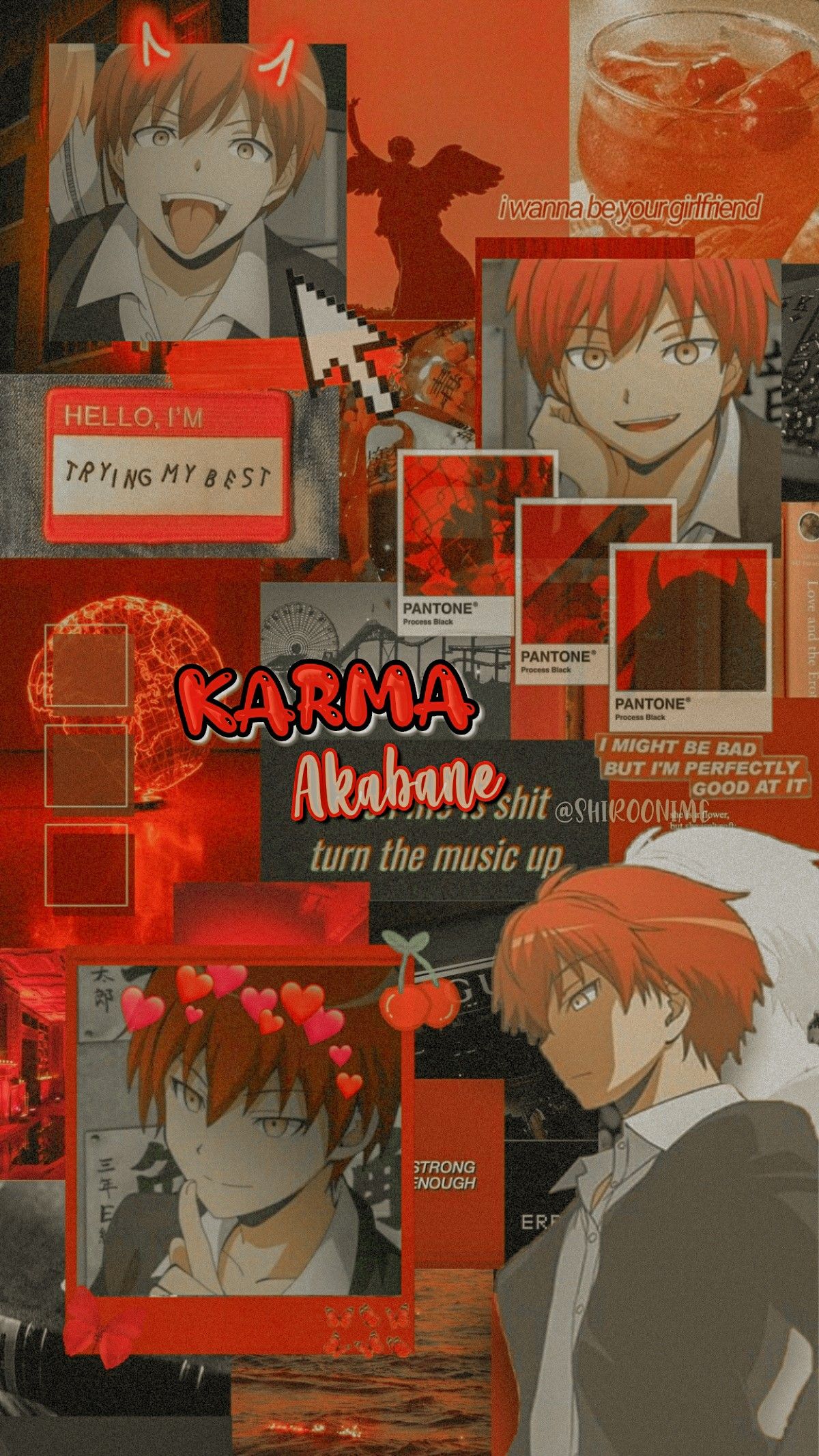 Akabane karma aesthetic wallpaper. Anime classroom, Best romantic comedy anime, Nagisa and karma