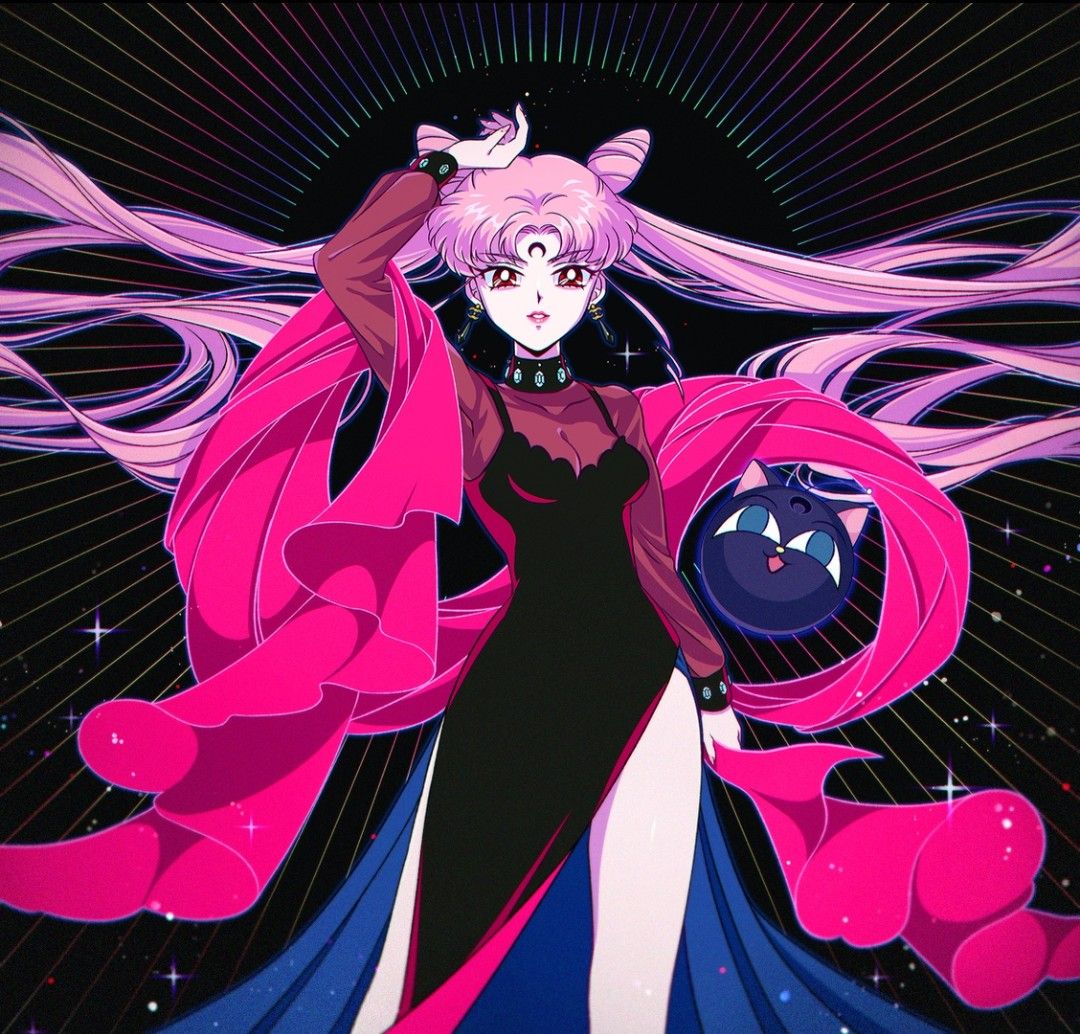 Black Moon .. Sailor chibi moon, Sailor moon pin, Sailor moon girls