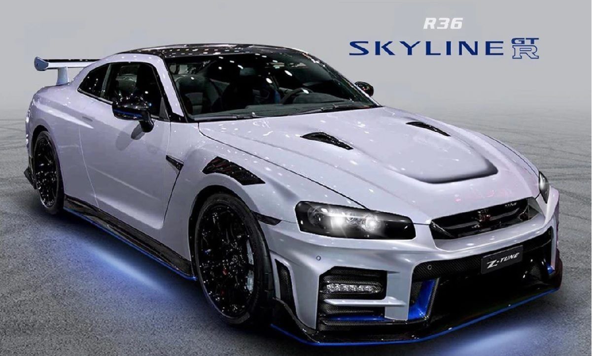 The Exterior Of 2021 Nissan GT R R36 Skyline Is Looking Sporty. This Model Will Draw Styling Cues From The Vision Gran Turismo Concep. Nissan Gt, Nissan Gt R, Gtr
