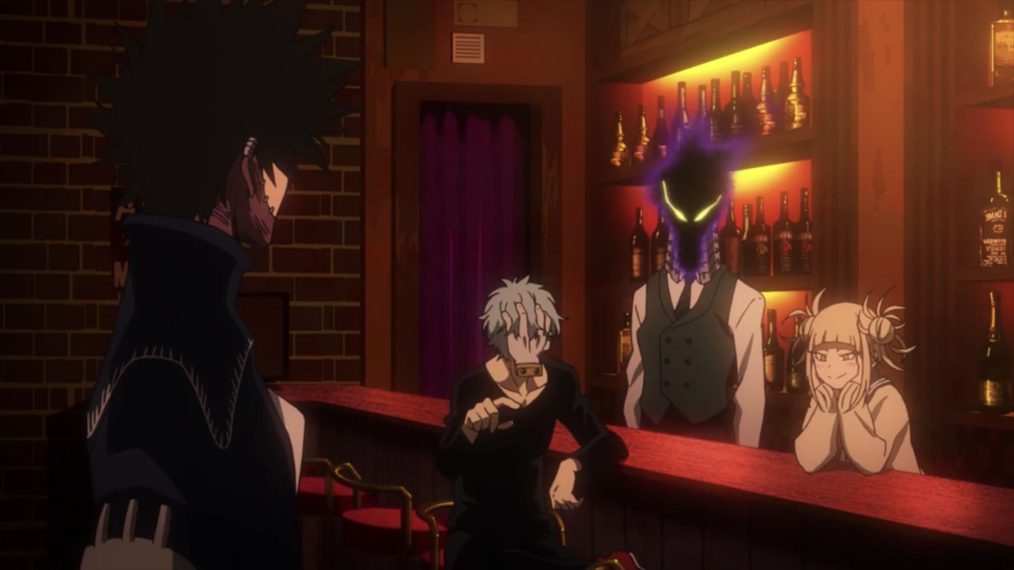 Dabi, Shigaraki Tomura, Kurogiri & Himiko Toga.. Boku no Hero Academia. Boku no hero academia, Hero, My hero academia