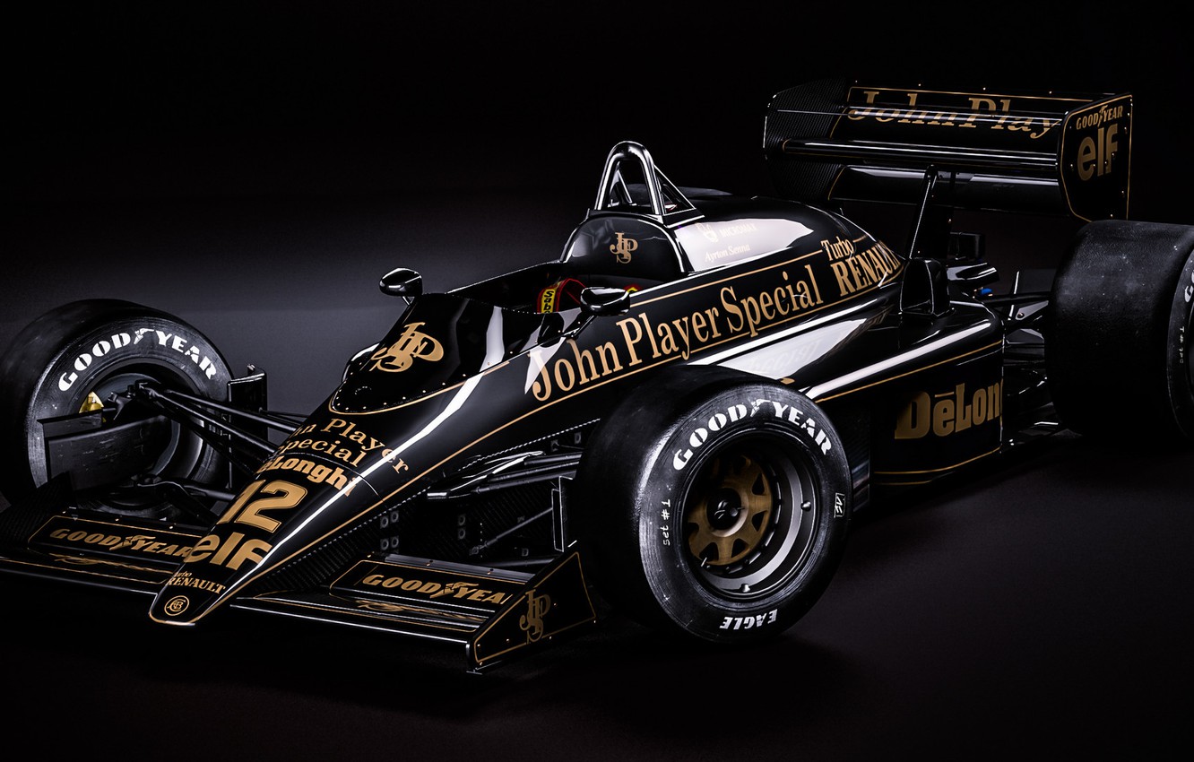Wallpaper the car, formula rendering, Ayrton Senna, Lotus 98T image for desktop, section спорт