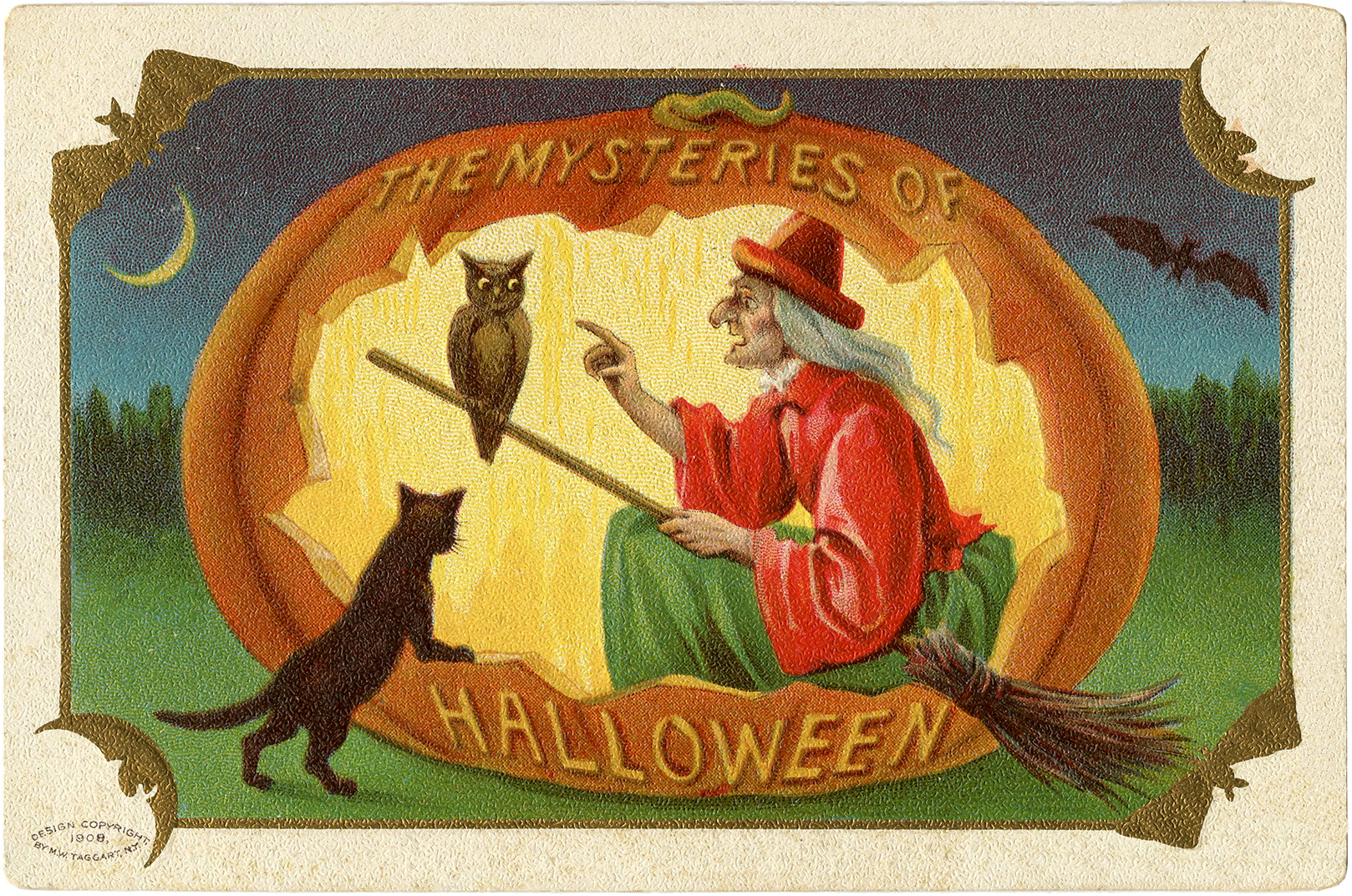 Vintage Halloween Witch Wallpapers - Wallpaper Cave