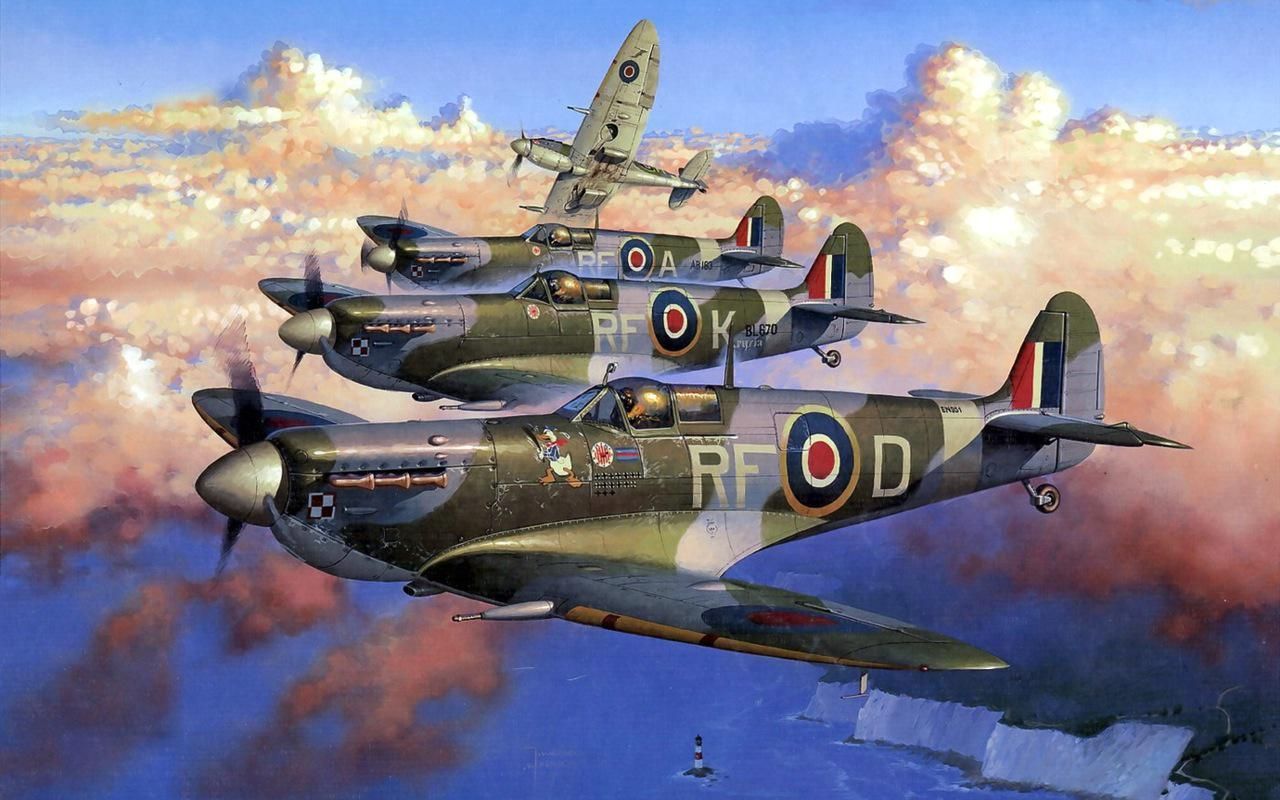 Spitfire Art Wallpaper