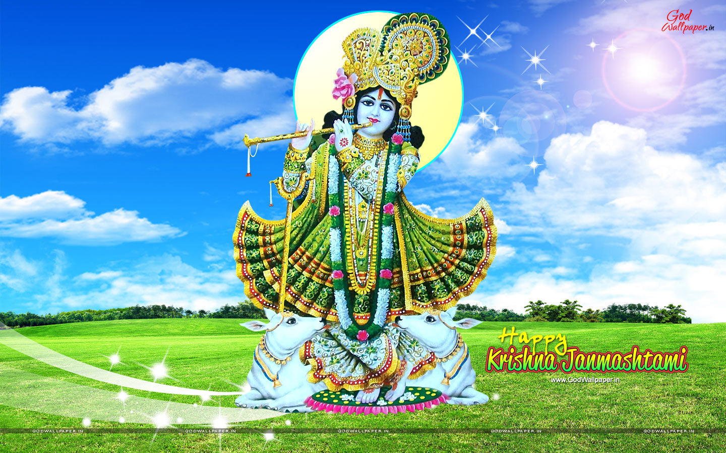 Krishna Janmashtami Background HD