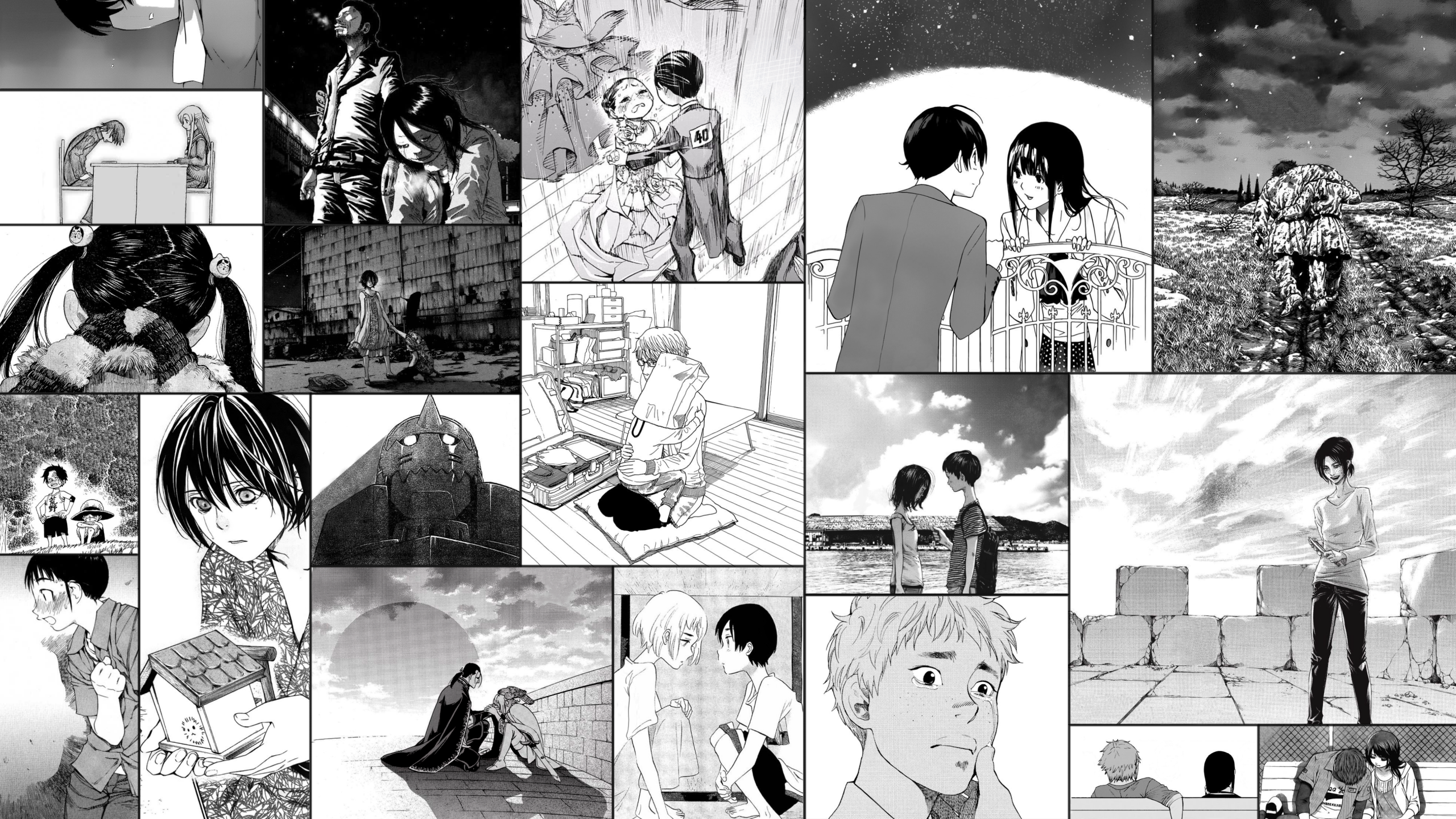 spoiler for various <b>manga</b> including Asano Inio&apos;s i made collage wallpa...