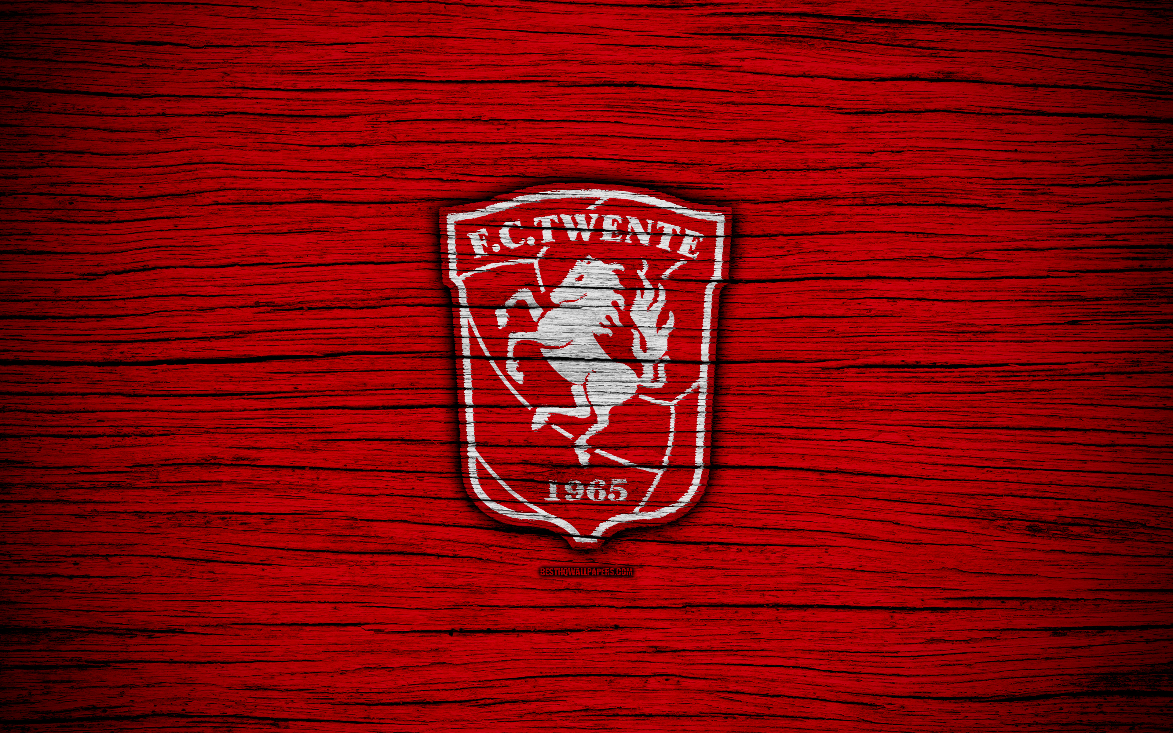 Download wallpaper Twente FC, 4k, Eredivisie, soccer, Holland, football club, Twente, wooden texture, FC Twente for desktop with resolution 3840x2400. High Quality HD picture wallpaper