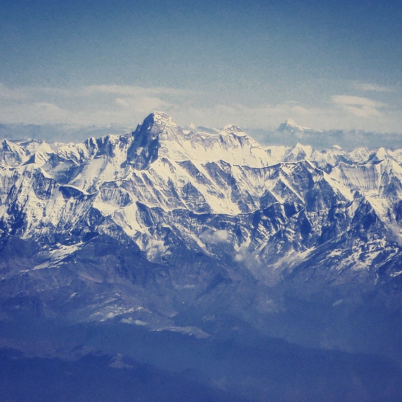 The Nanda Devi and Mount Kailash in the same frame #himalayas #travelthehimalayas #nandadevi #kailash #mtkailash #mansrover. Himalayas, Natural landmarks, Travel