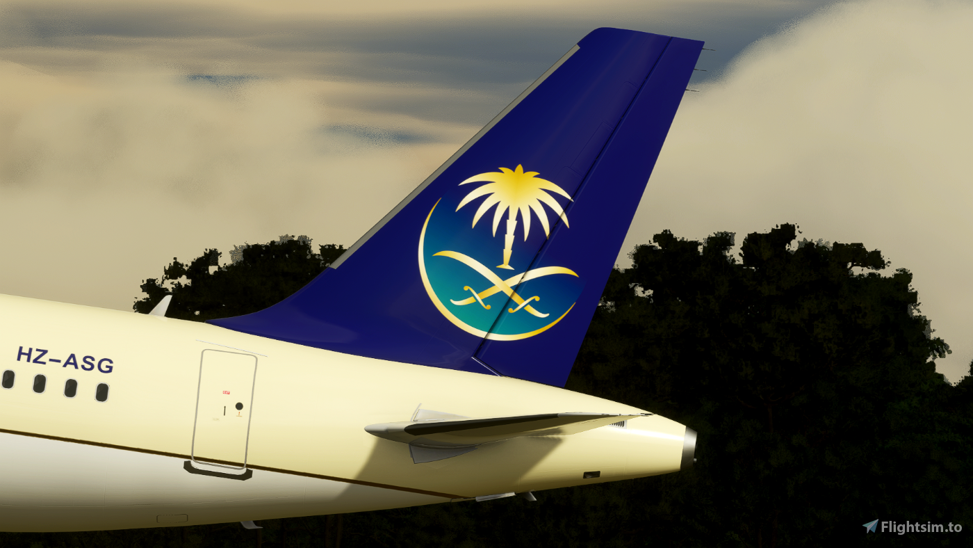 4K Downscaled Saudi Arabian Airlines A320neo Microsoft Flight Simulator