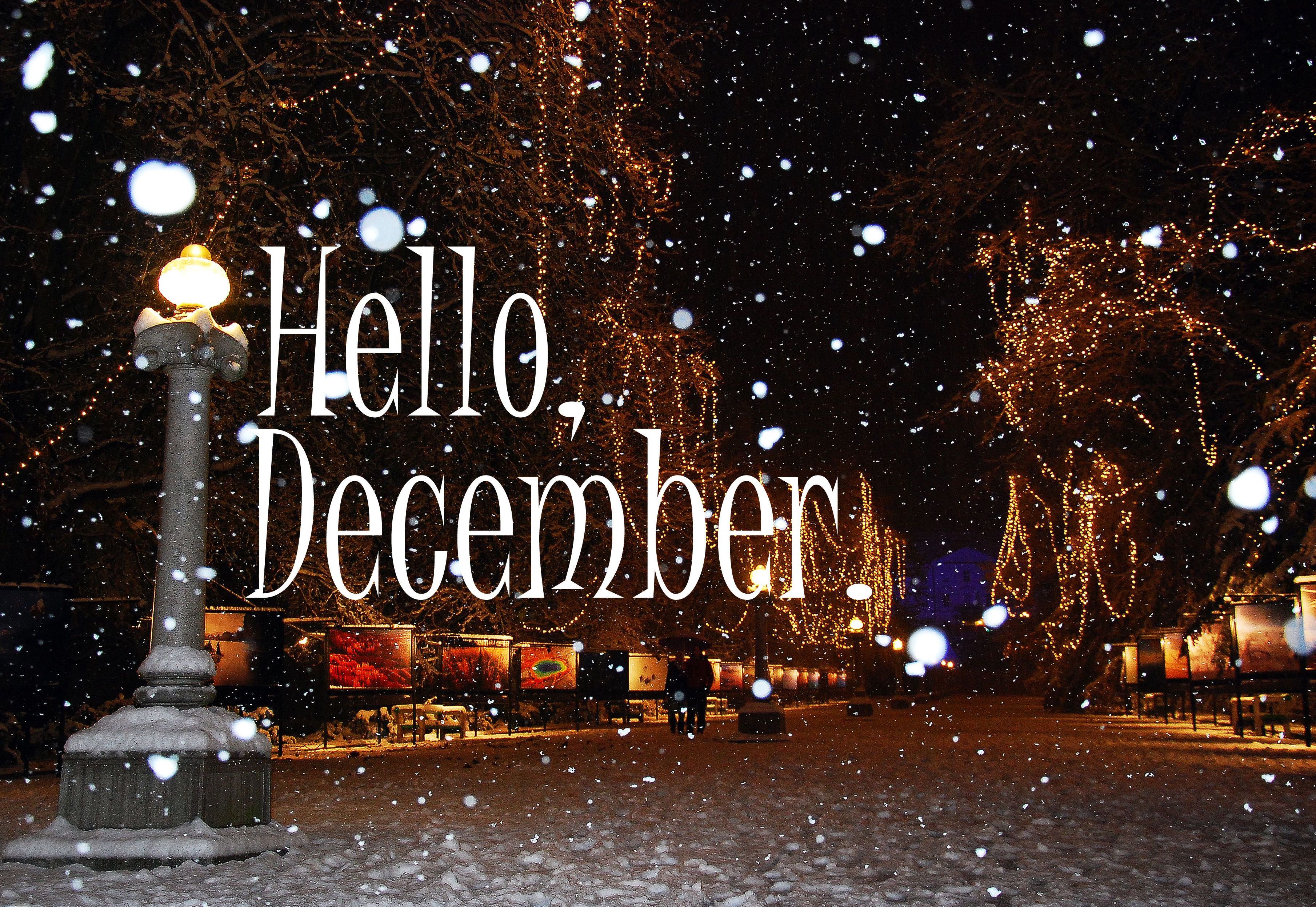 Hello December Wallpaper