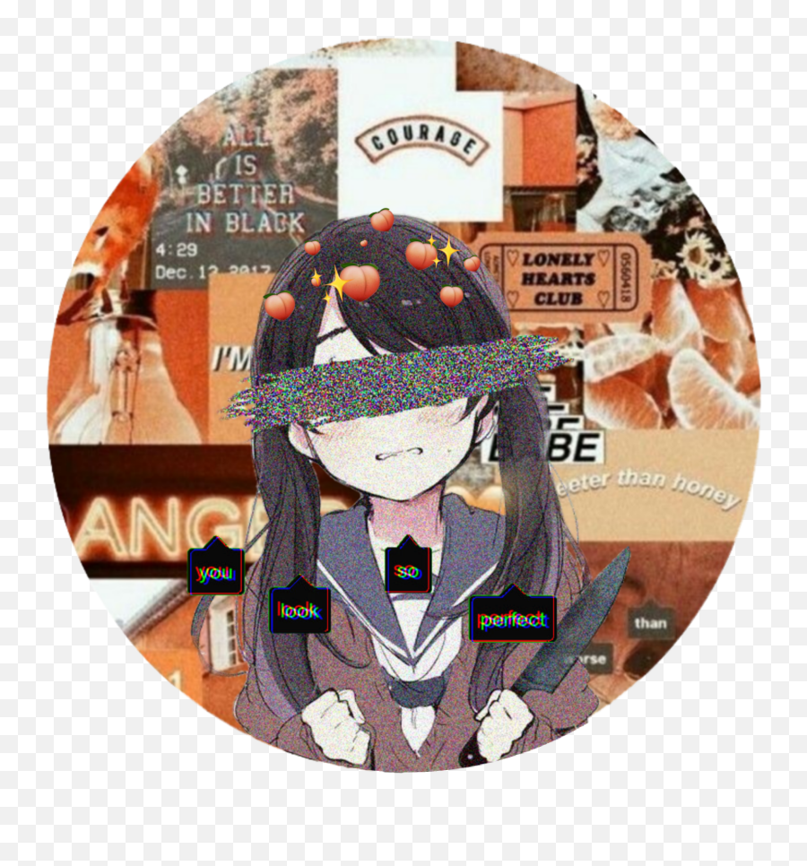 Aesthetic Anime Girl Pfp Tumblr Wallpaper Portal Art Png, Anime Christmas Icon transparent png image