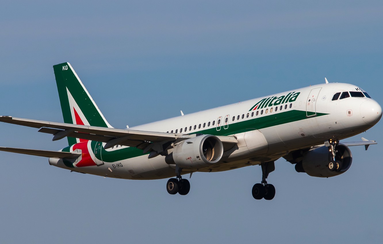 Wallpaper Liner, Airbus, Alitalia, A320 214 Image For Desktop, Section авиация