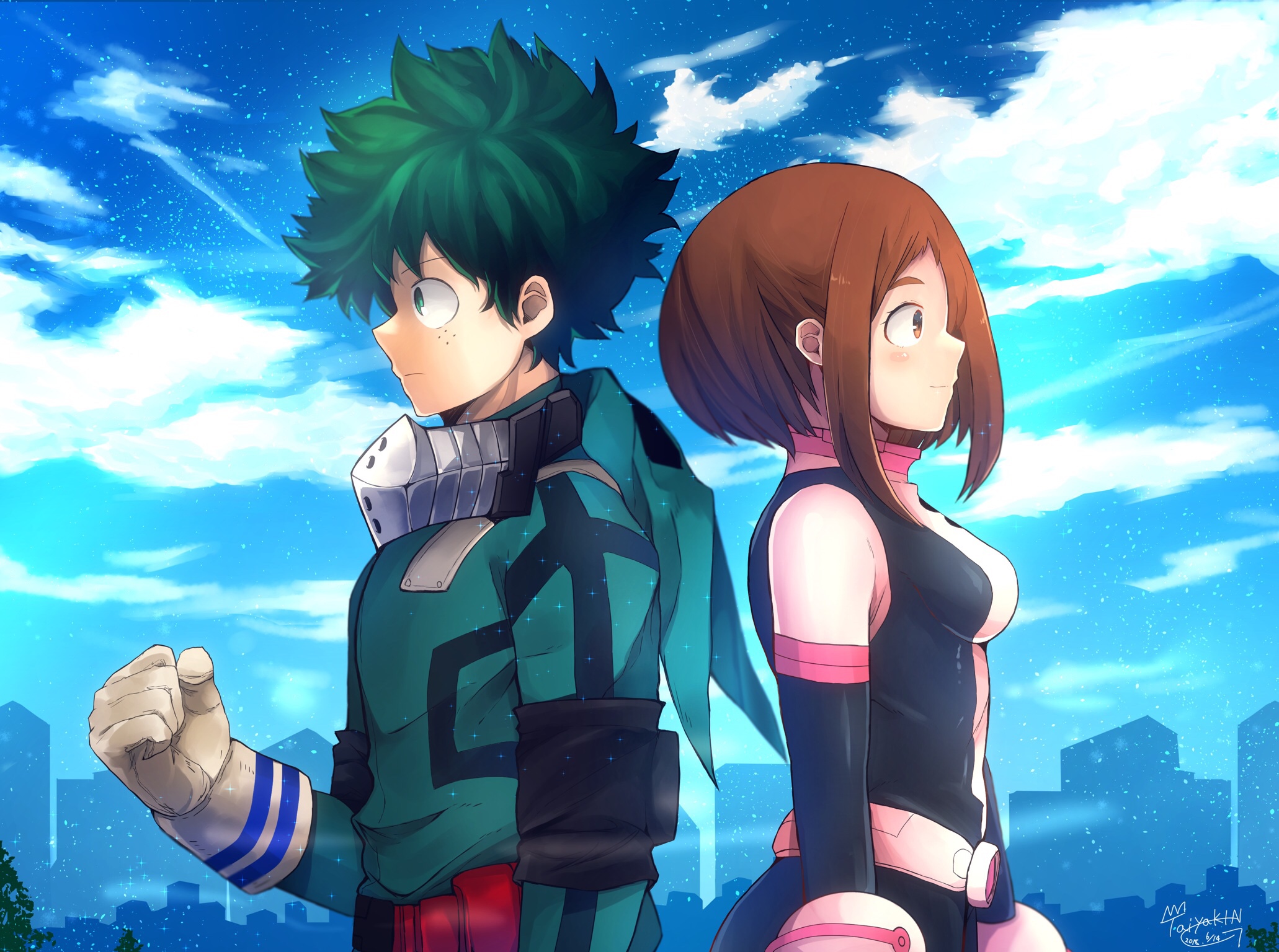 Deku And Ochaco Wallpapers Wallpaper Cave