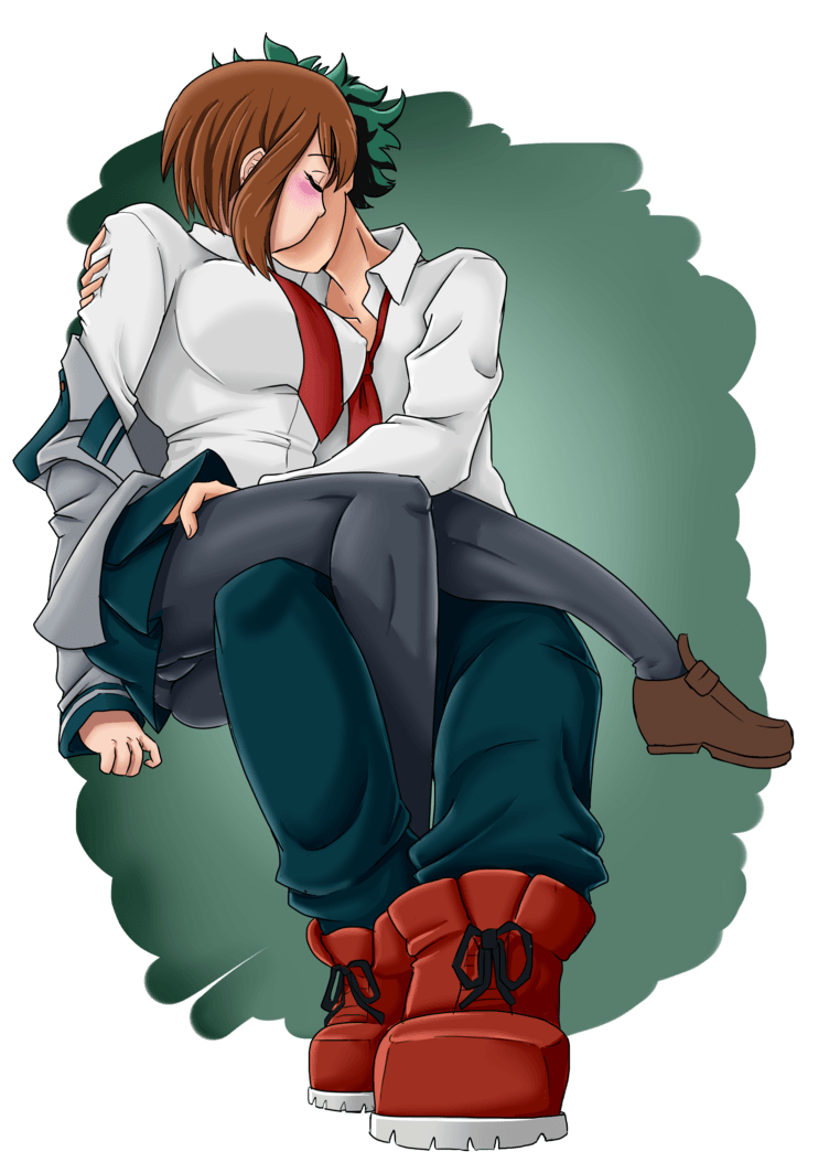 ochako uraraka x izuku midoriya wallpaper on animehud