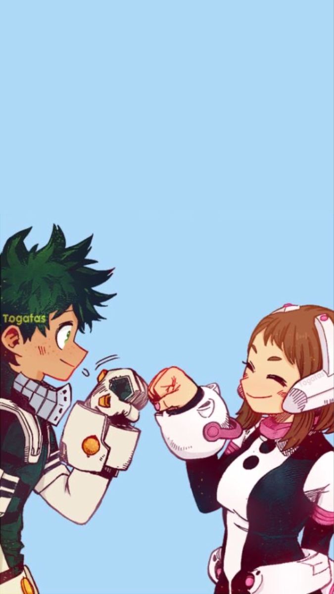 Uraraka Ochako y Midoriya Izuku. Personajes, Fondos de pantalla estrellas