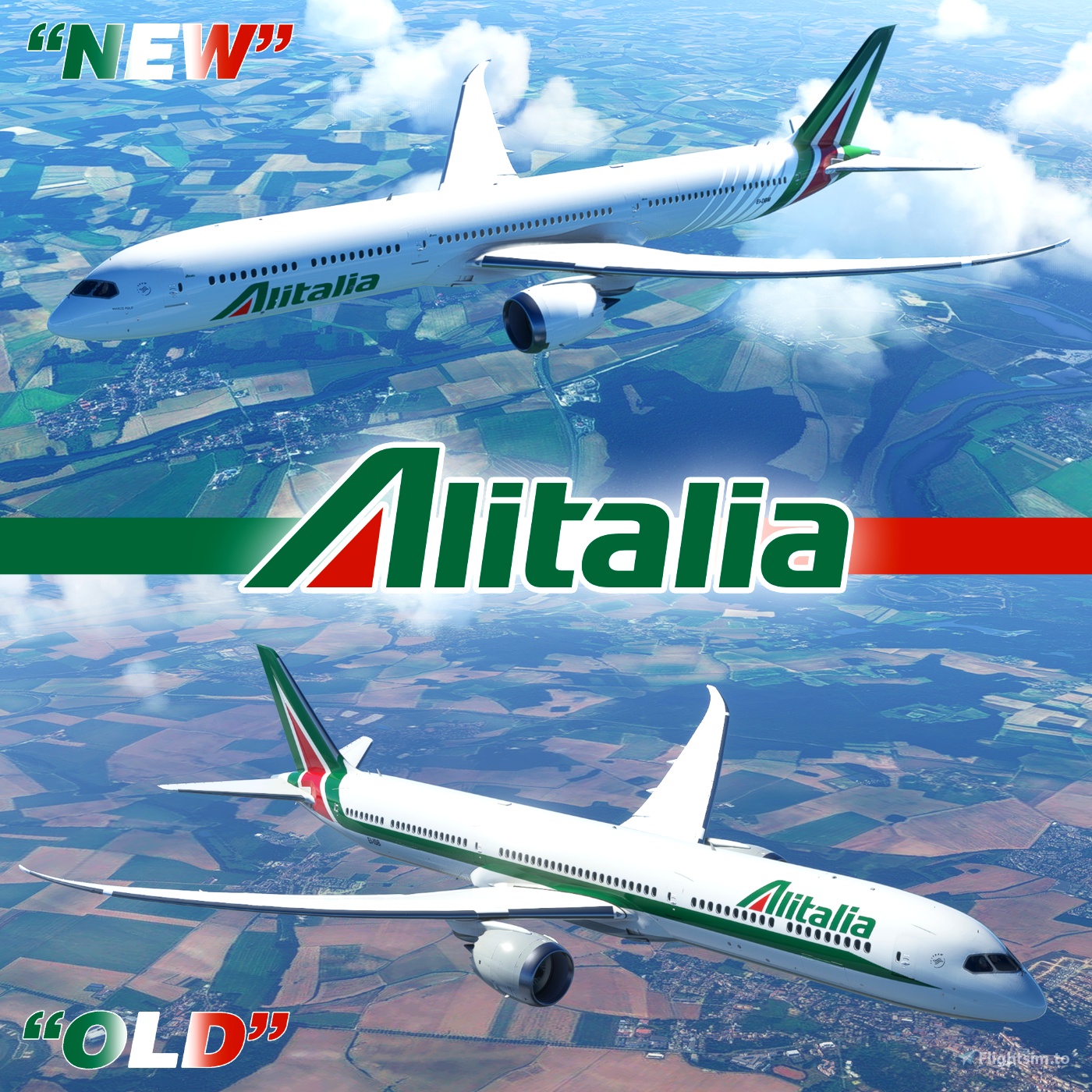 Alitalia 787 Pack (2 Liveries) Microsoft Flight Simulator