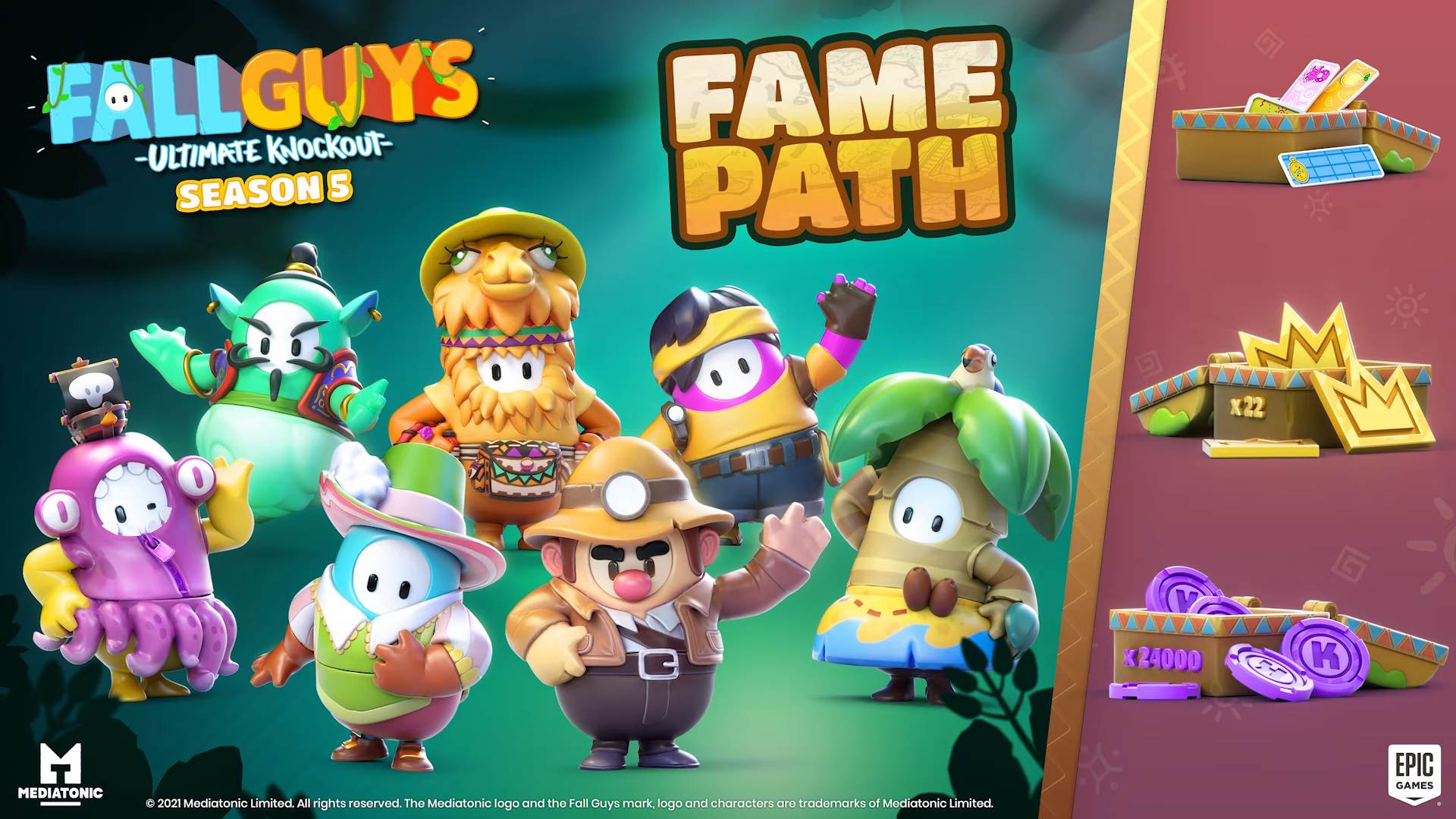 Fall Guys Season Five adds new rounds and a Spelunky crossover