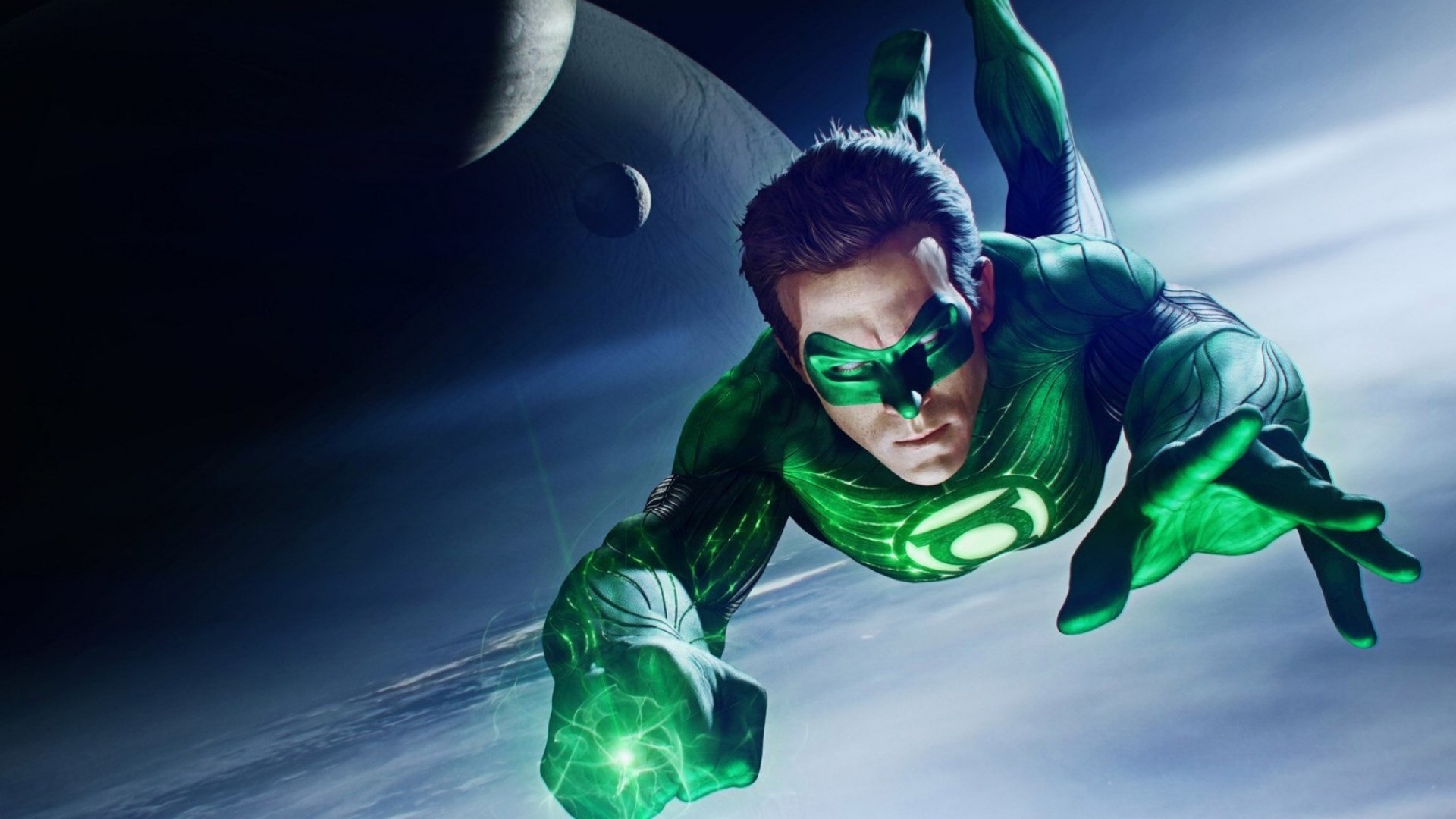 1920x1080 Cool green lantern first flight