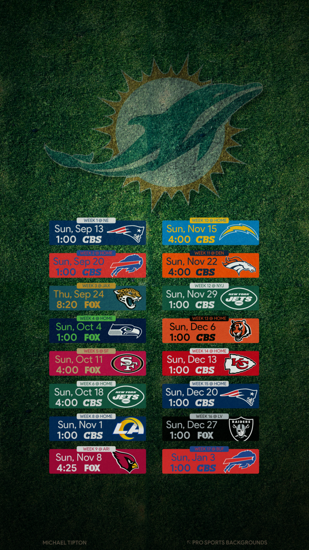 Miami Dolphins Schedule!! 2021-2022 Season 