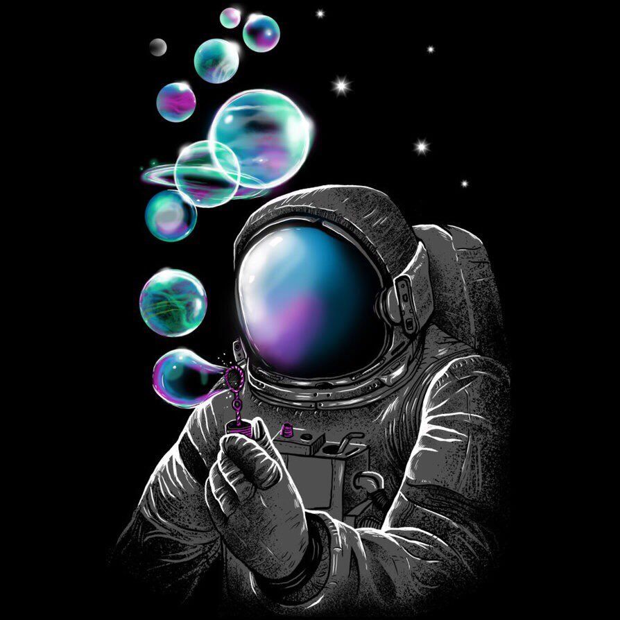 Trippy Astronaut in Space Wallpaper Free Trippy Astronaut in Space Background