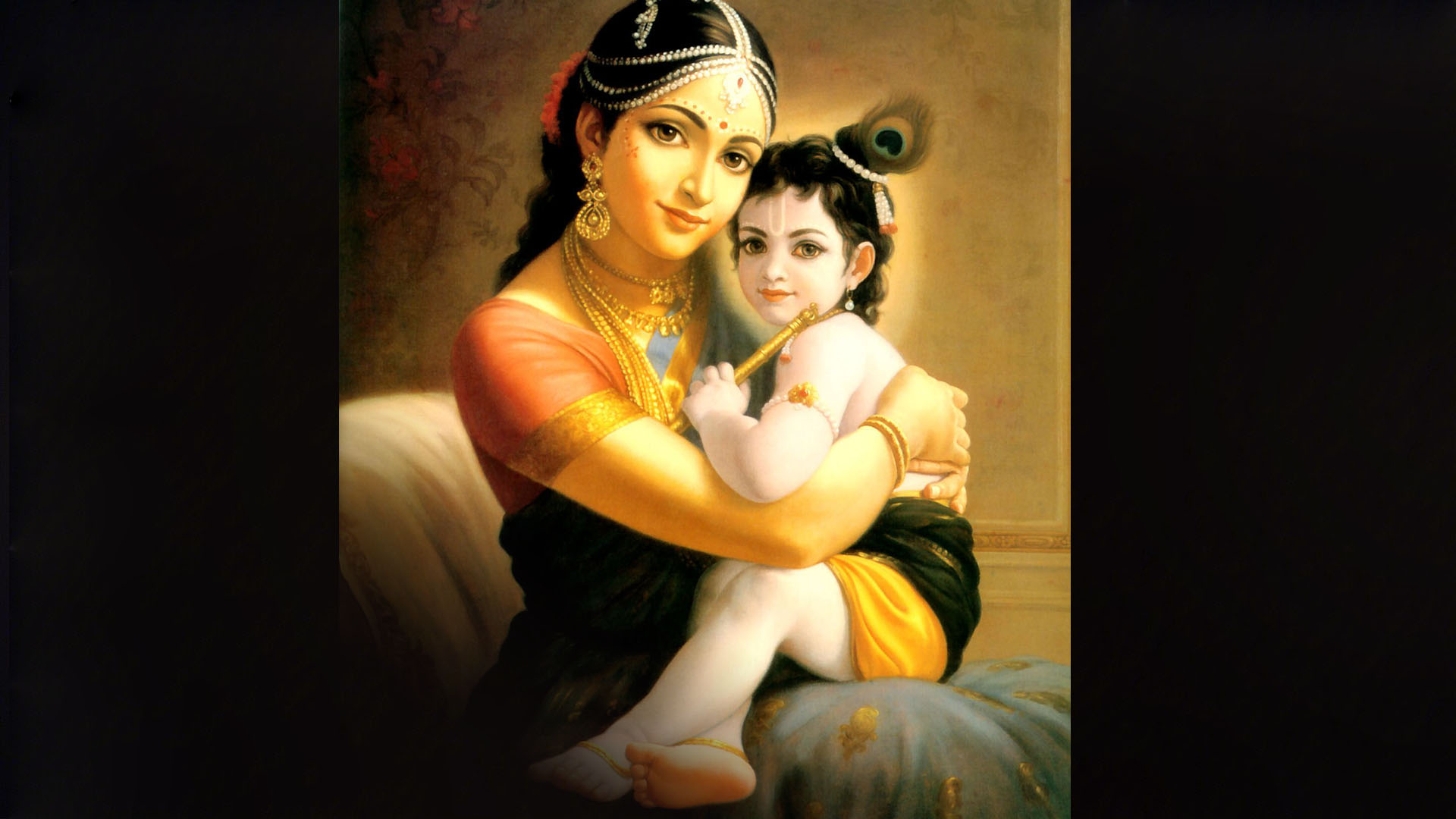 Magnete In Gomma Yashoda Krishna – Multicolore – Decorazione Spirituale