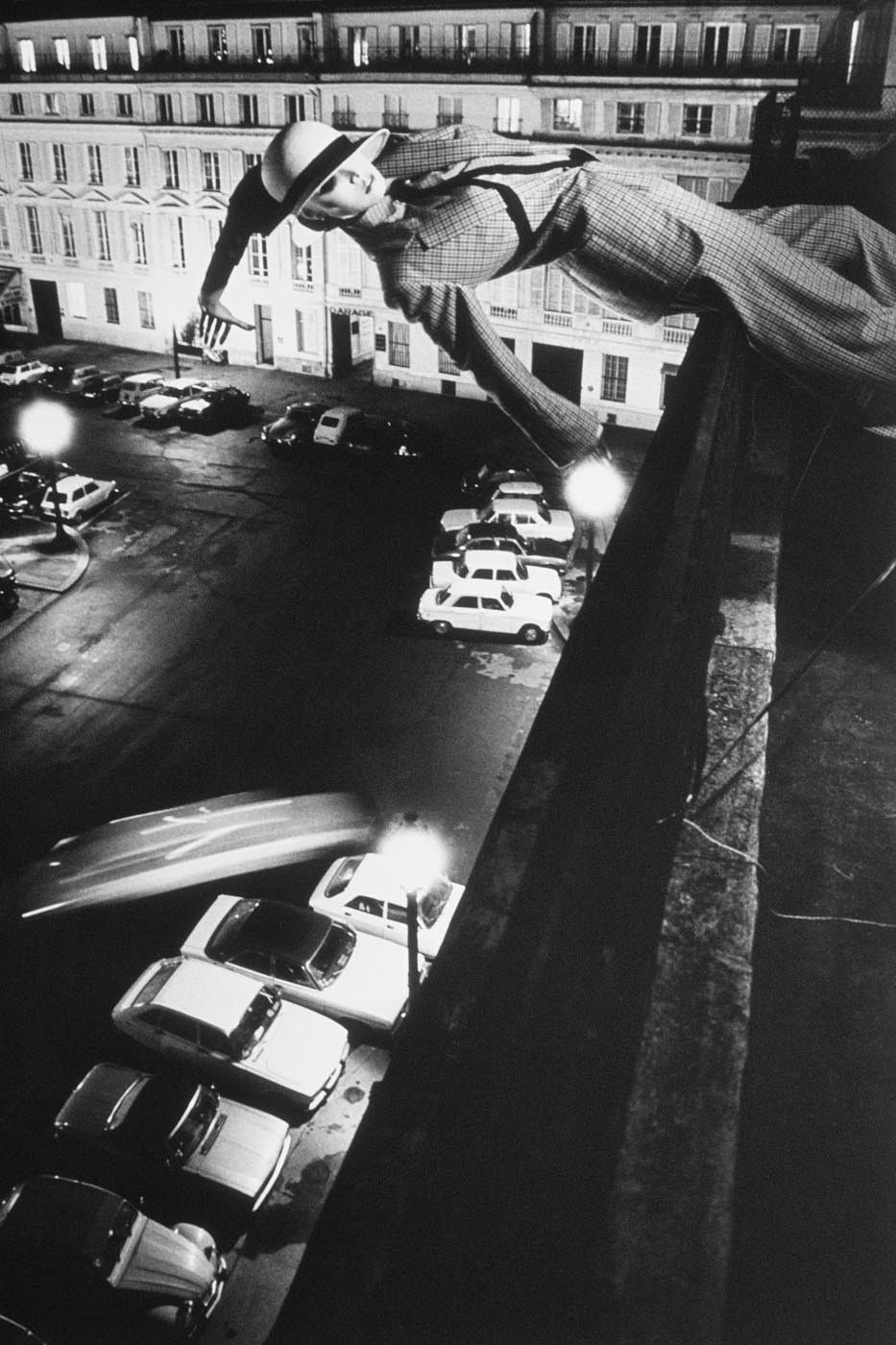 Mannequin Being Tossed Off Roof Small, Art By Helmut Newton. Helmut Newton, Helmut, Newton