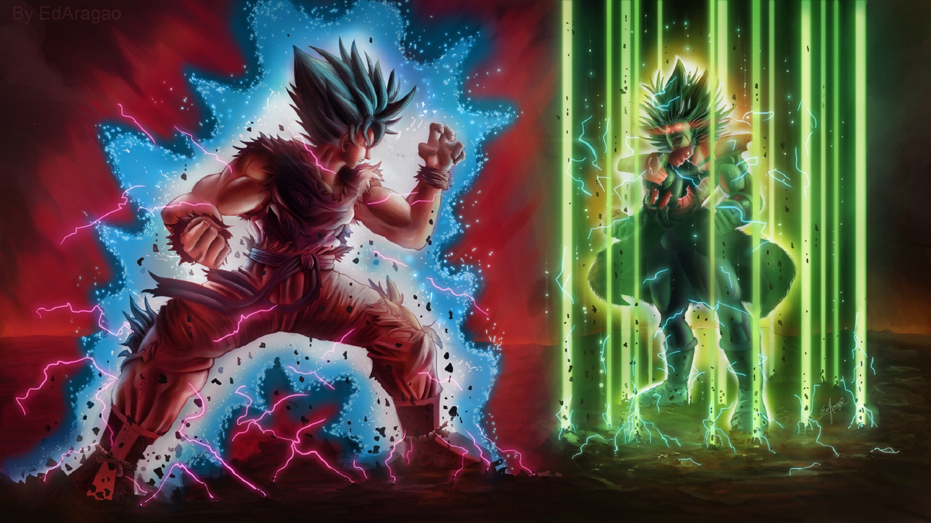 Goku Vs Broly HD Wallpaper