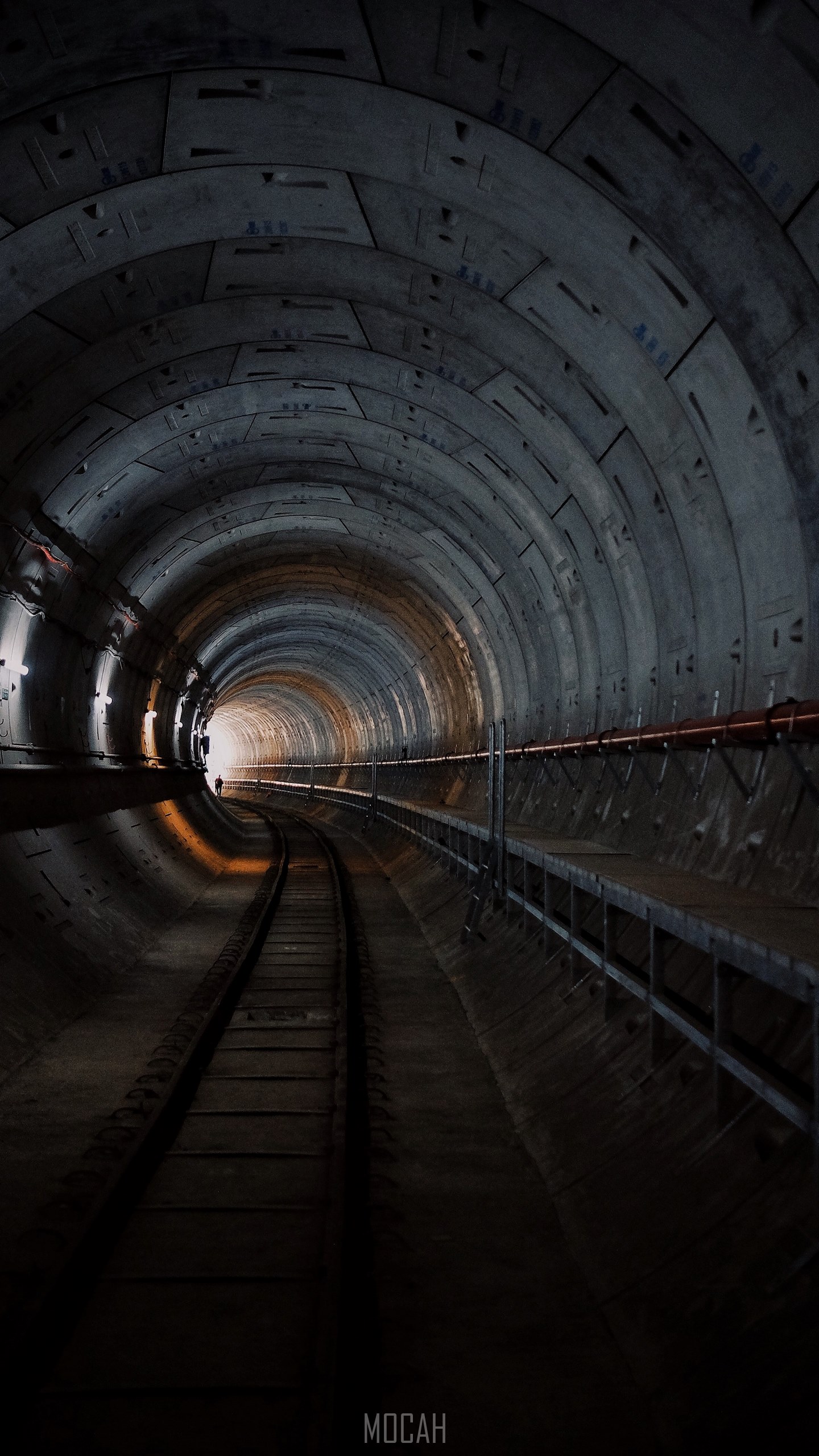 tunnel curve bend and track hd, Nokia 9 wallpaper HD free download, 1440x2560. Mocah HD Wallpaper