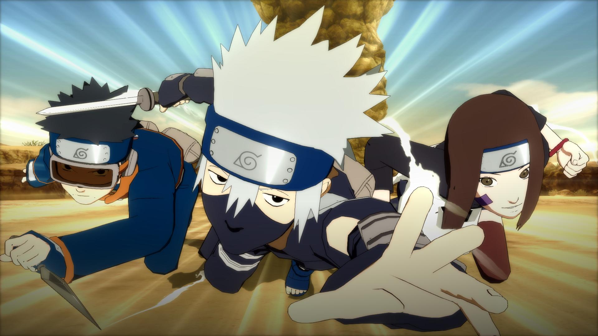 Title Kakashi, Obito, Rin Video Game Naruto Shippuden Ultimate Ninja Storm Young Obito HD Wallpaper