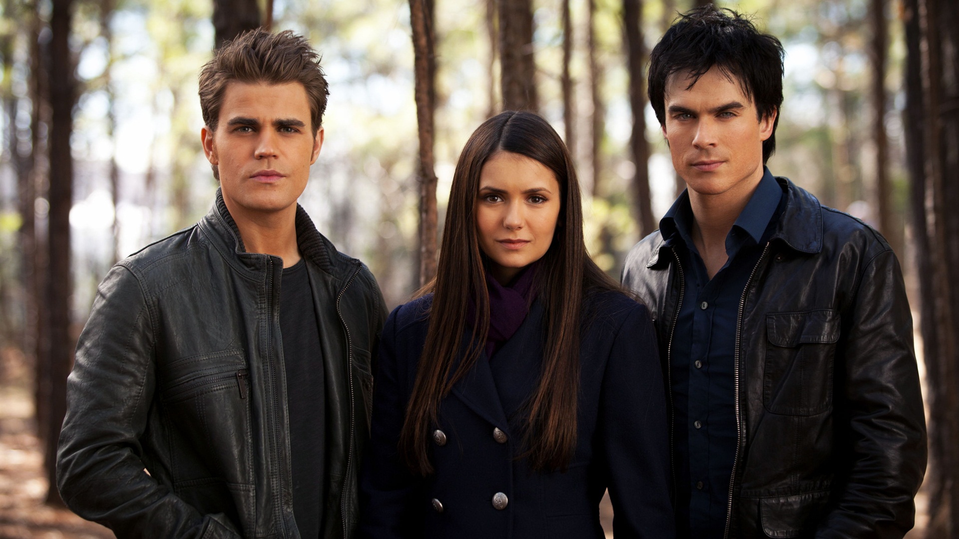 Stefan And Elena And Damon