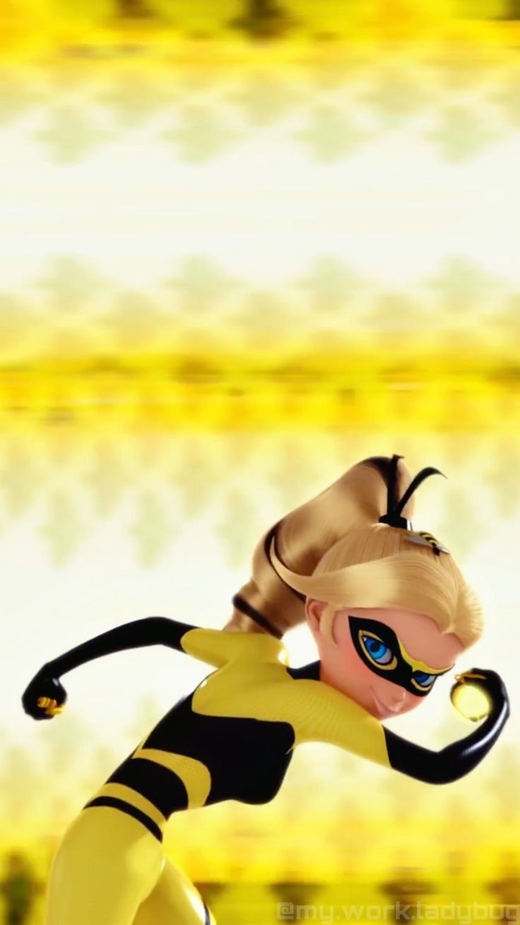 Miraculous Bee Wallpaper (cr: my.work.ladybug on instagram). Fadas lindas, Personagens miraculous, Bee