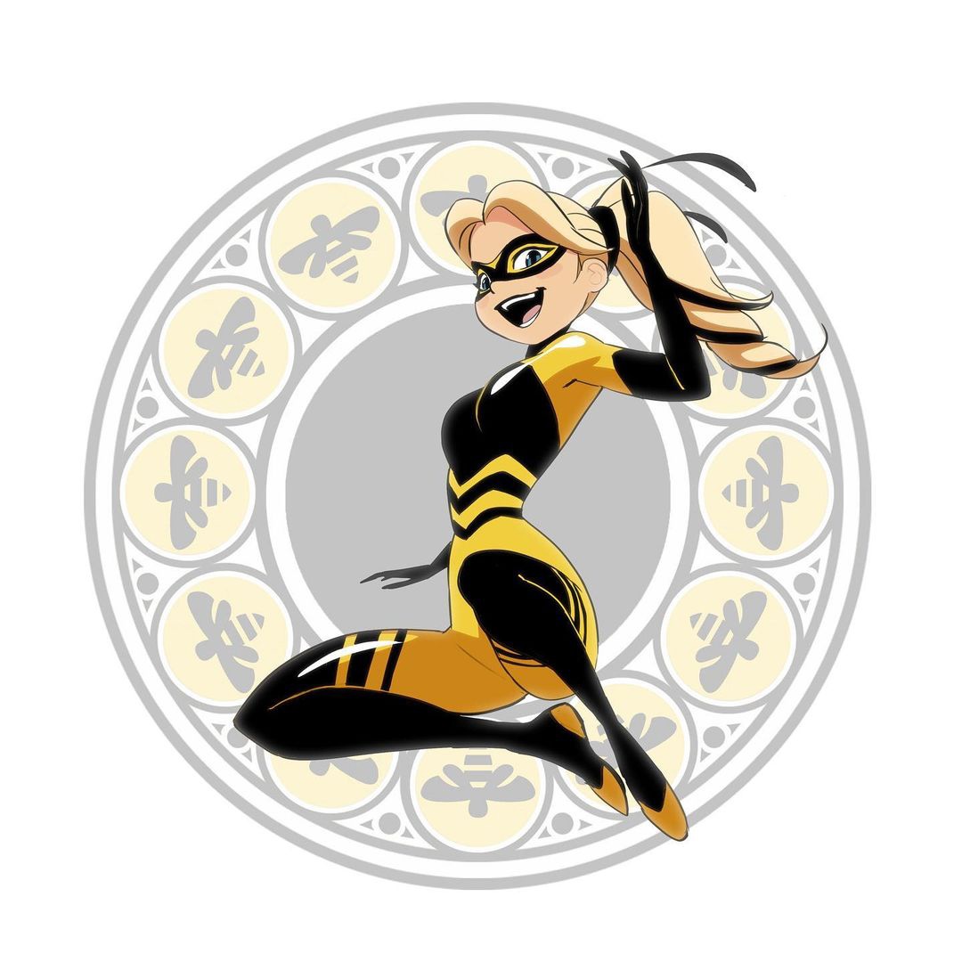 Beautiful concept art of Queen Bee from Miraculous Ladybug