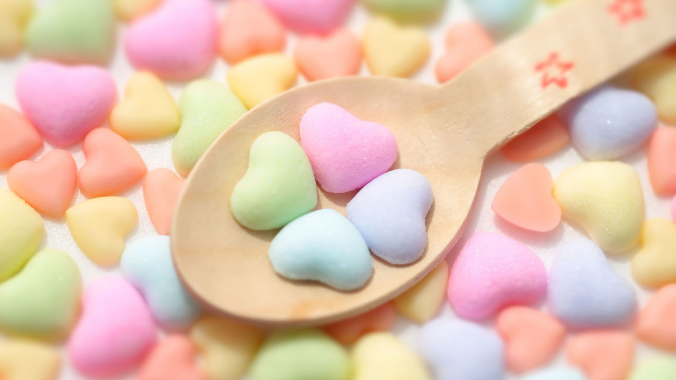 Candy Hearts Wallpaper Background 65329 2560x1440px