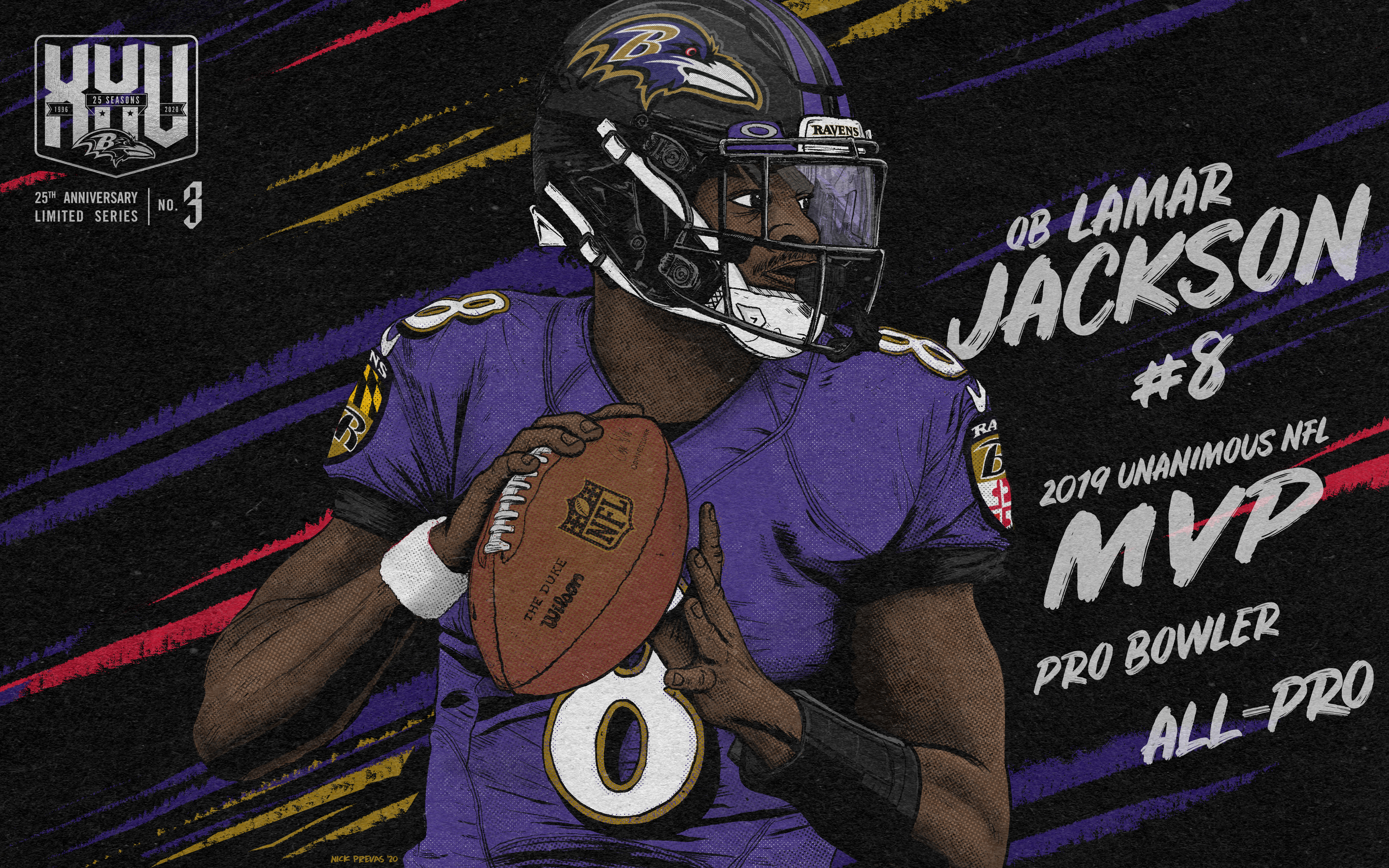 Download Baltimore Ravens Glowing Logo Art Wallpaper