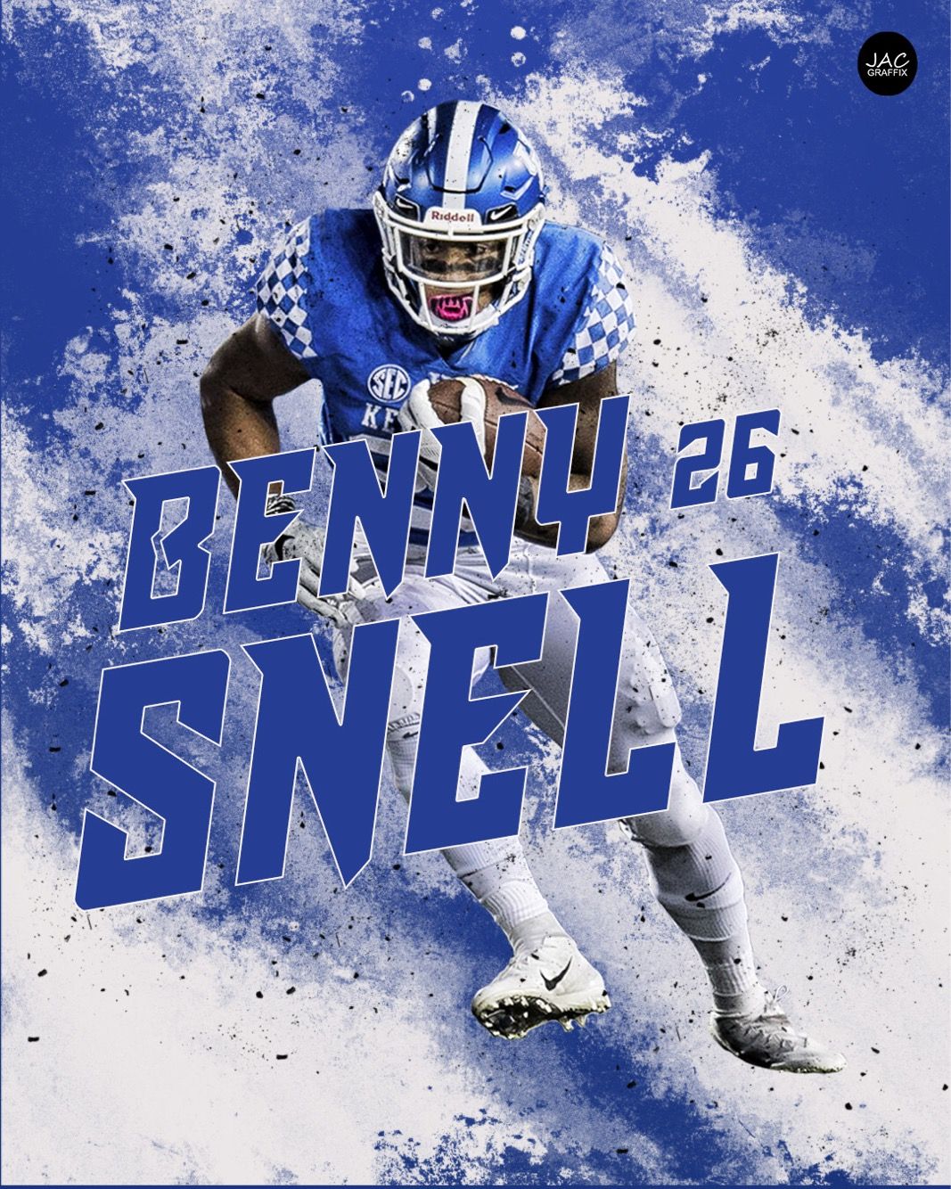 Benny Snell Design #snellyeah #bigbluenation #kentucky #wildcats. Please follow me on instagram. Football wallpaper, Sports wallpaper, Kentucky football