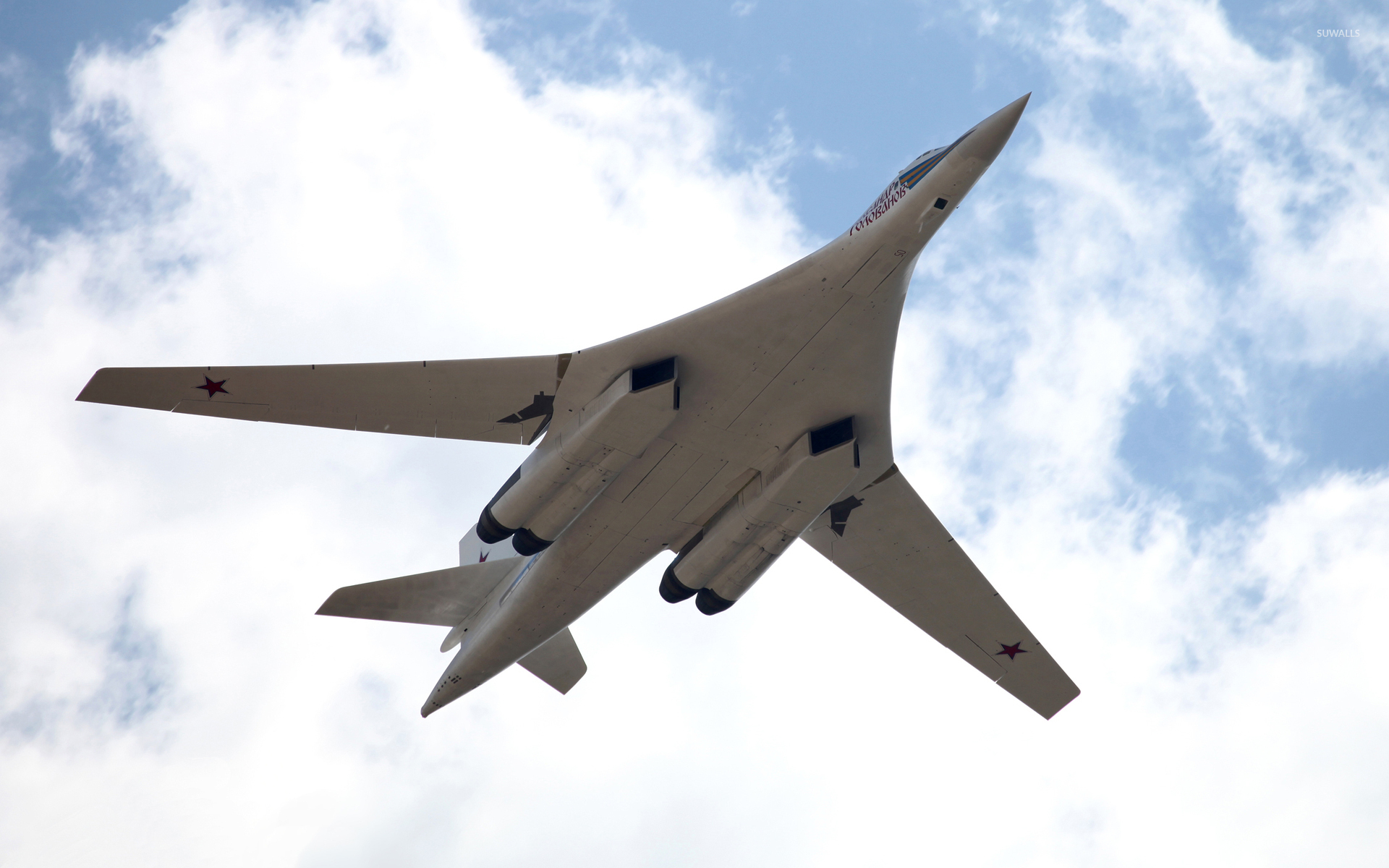 View From Under Of A Tupolev Tu 160 Wallpaper Wallpaper