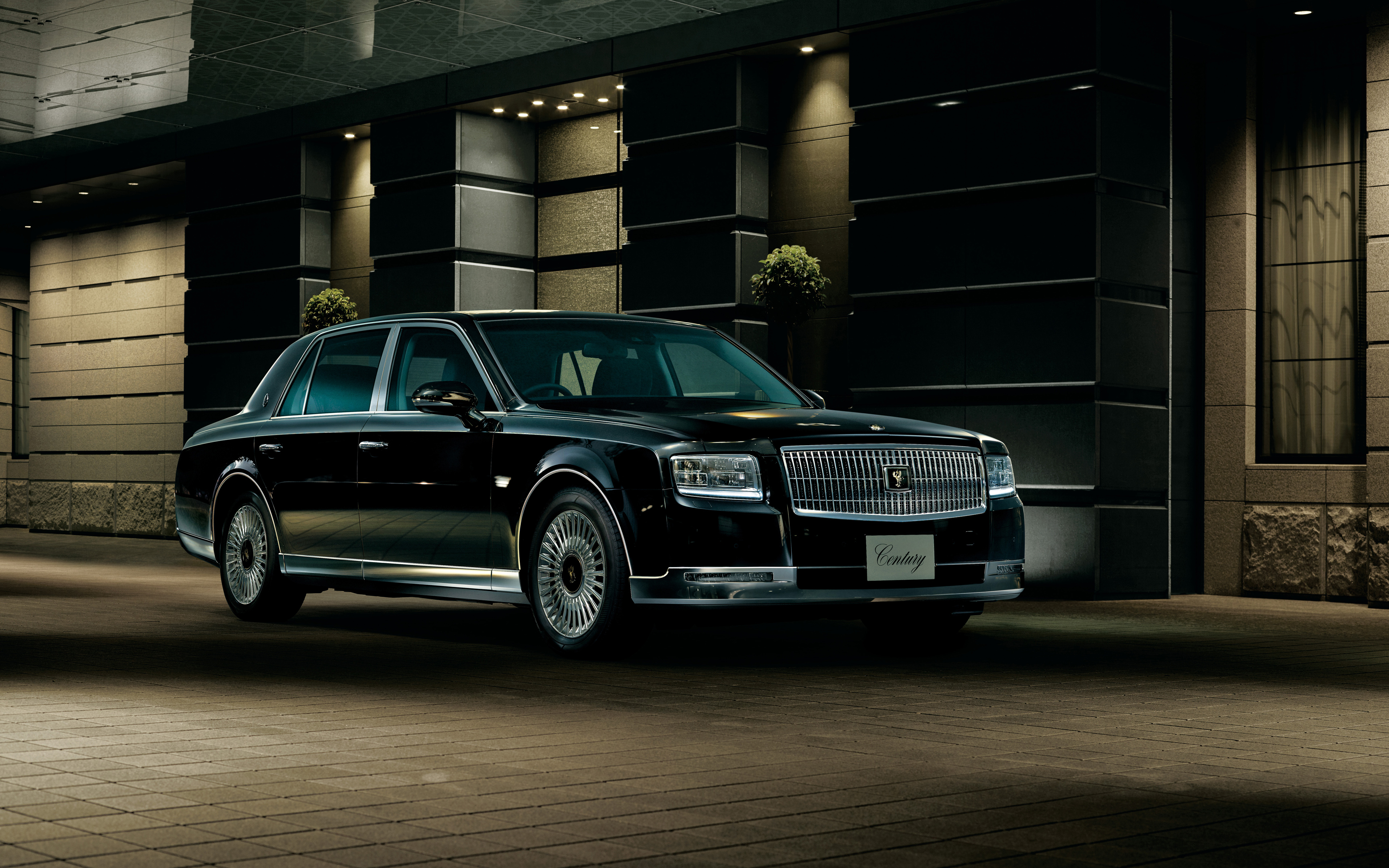 Download wallpaper 4k, Toyota Century, street, 2018 cars, luxury cars, japanese cars, Toyota for desktop with resolution 3840x2400. High Quality HD picture wallpaper
