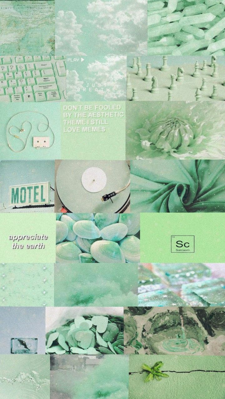 Pastel Green Aesthetic Wallpaper