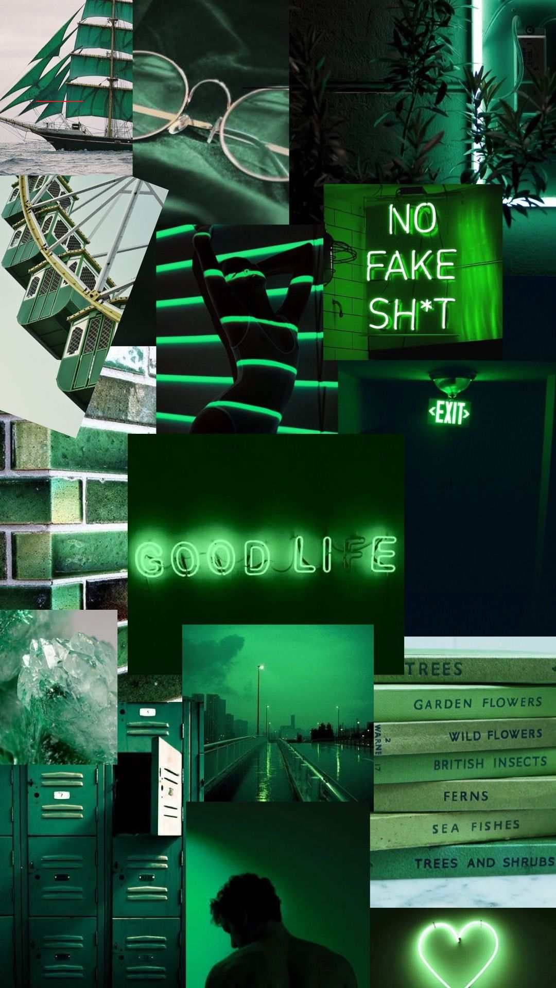 Black And Green Aesthetic Wallpaper