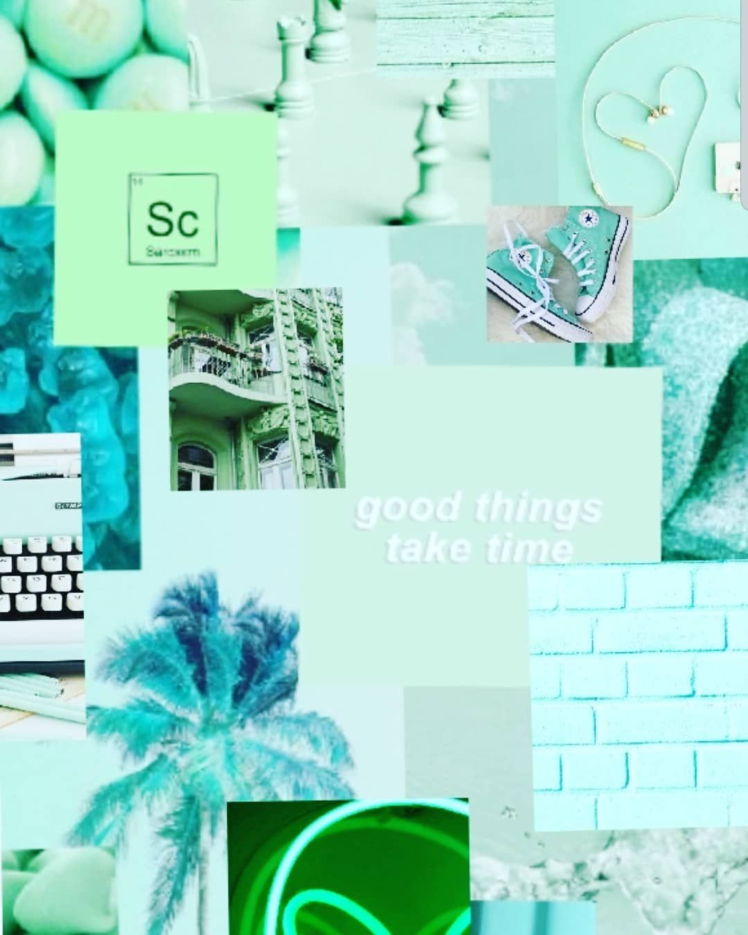 Wallpaper Mint Green